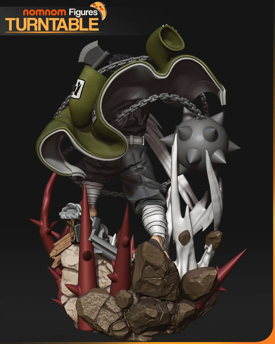 Gyomei | Fan Art | 3D Printed Resin Model Garage Kit | *Un-Painted* | Nomnom 10