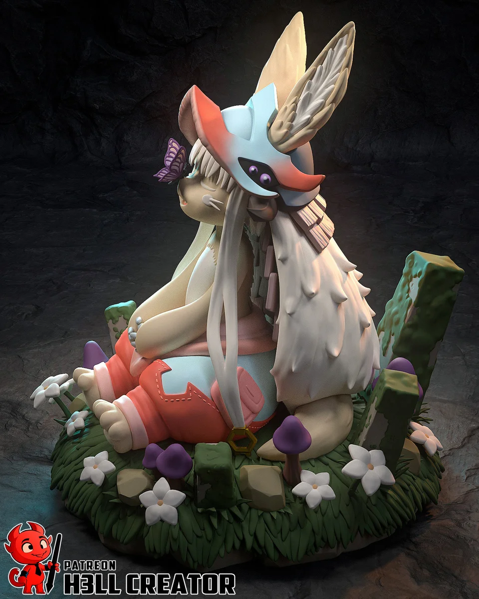 Nanachi | Fan Art | 3D Printed Resin Model Garage Kit | *Un-Painted* | H3LL Creator 6