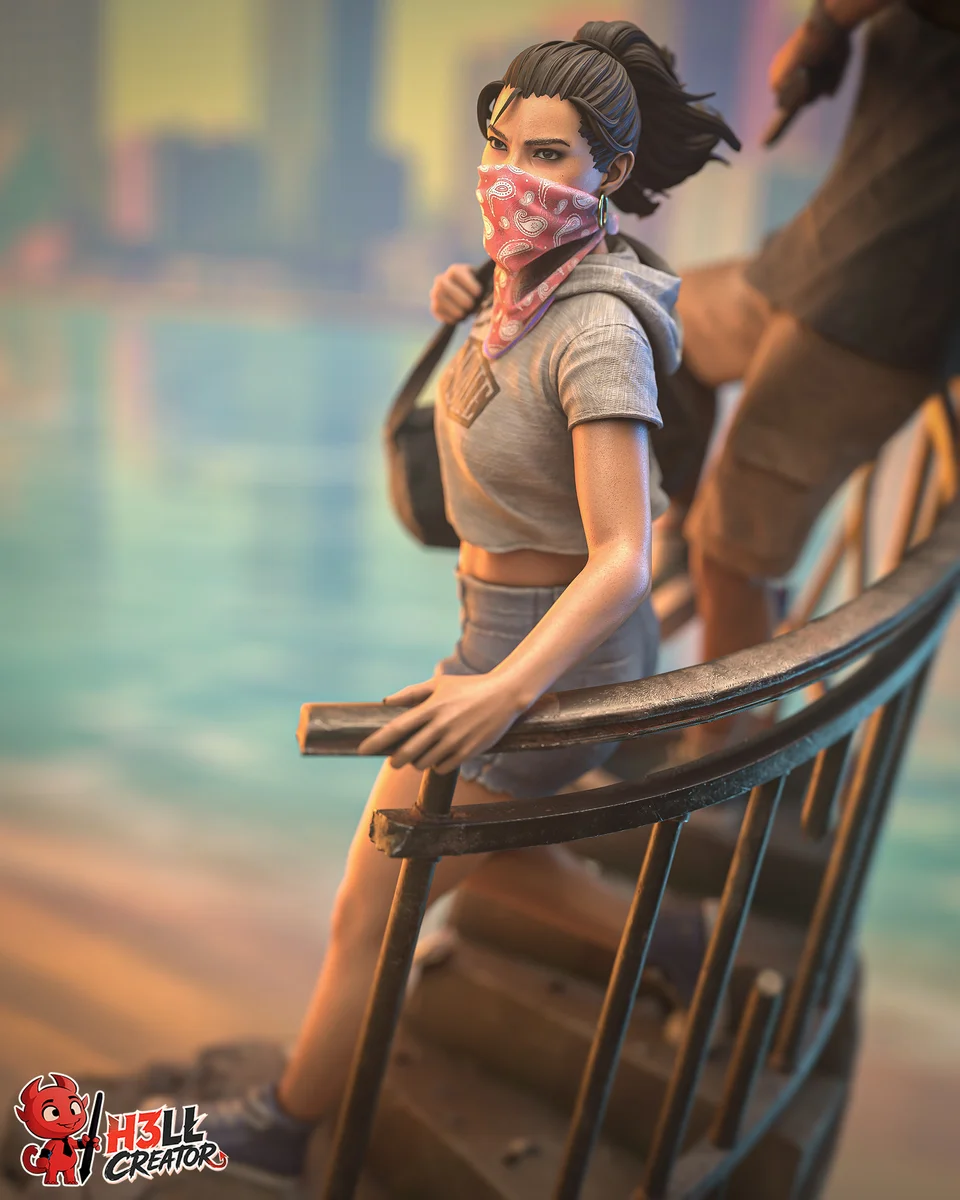 Jason and Lucia | Fan Art | 3D Printed Resin Model Garage Kit | *Un-Painted* | H3LL Creator 6