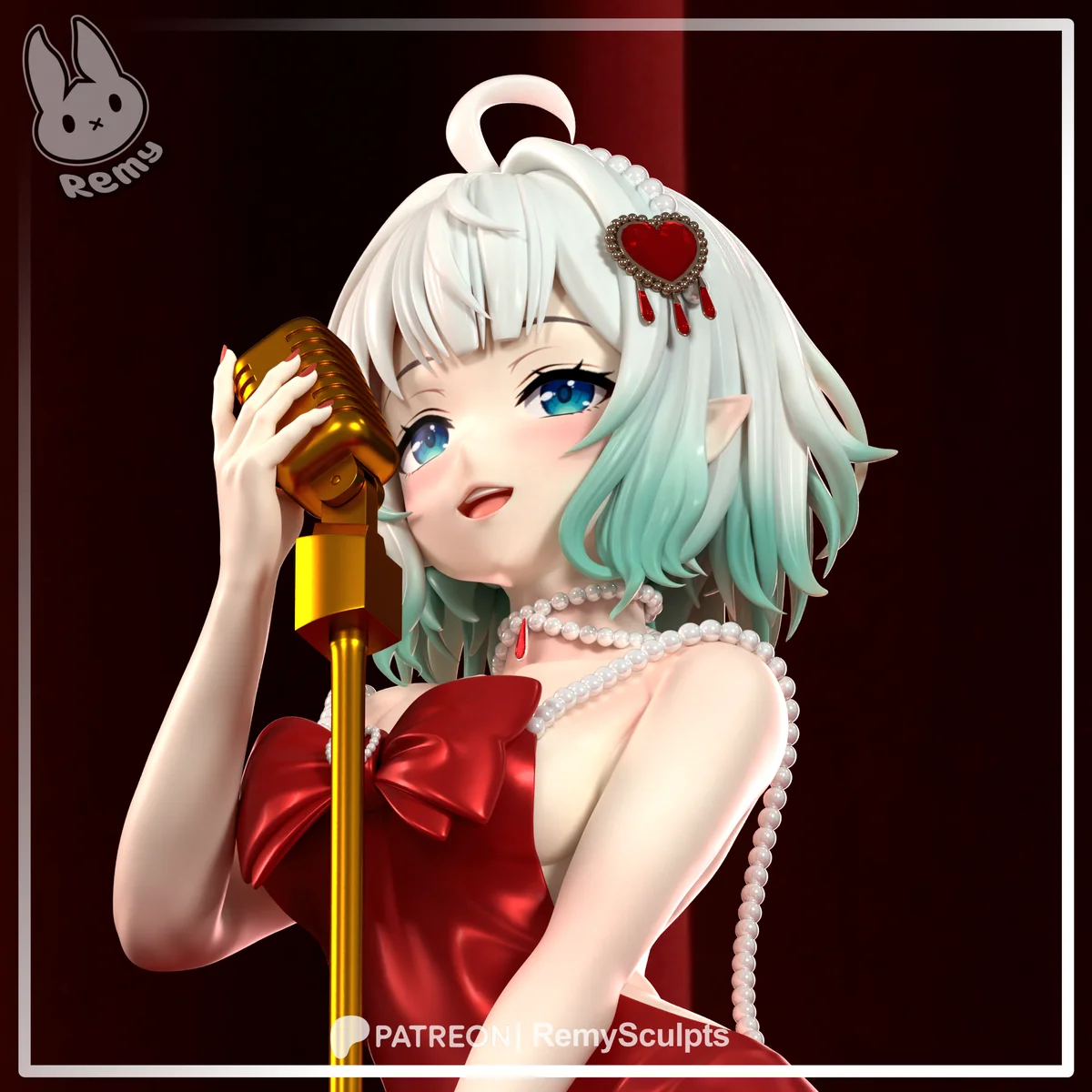 Mint Fantome (Dress) | Fan Art | 3D Printed Resin Model Garage Kit | *Un-Painted* | Remy Sculpts
