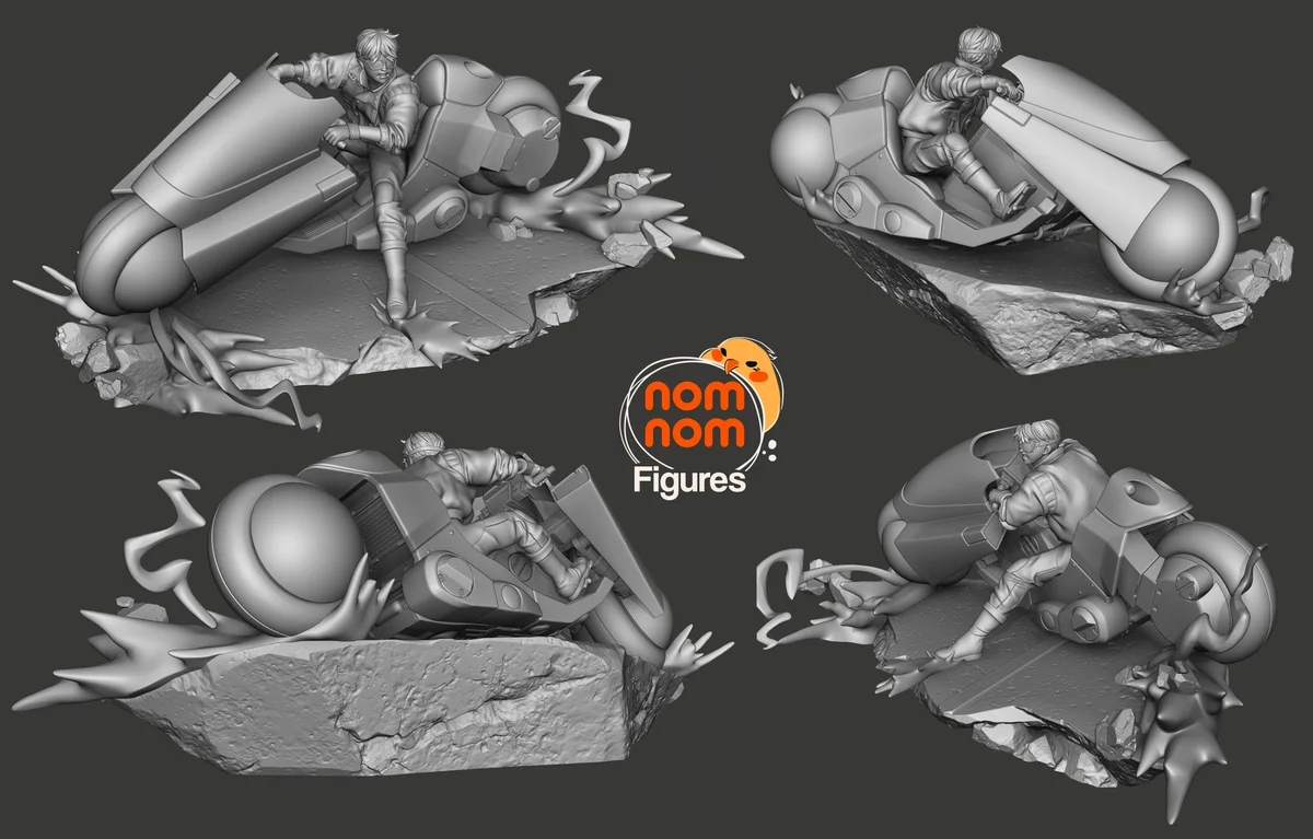Kaneda | Fan Art | 3D Printed Resin Model Garage Kit | *Un-Painted* | Nomnom 5