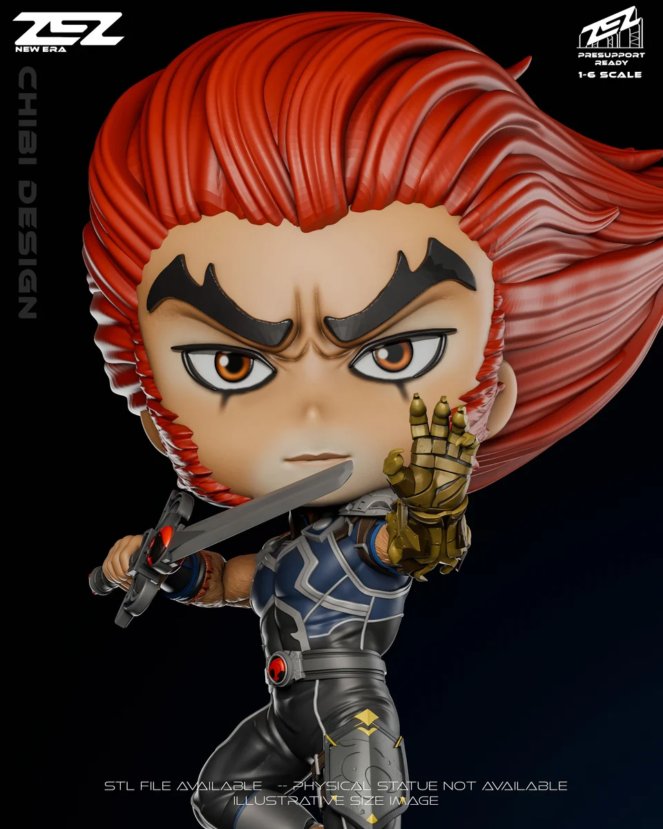 Chibi Lion-O | Fan Art | 3D Printed Resin Model Garage Kit | *Un-Painted* | ZEZ Studio 6