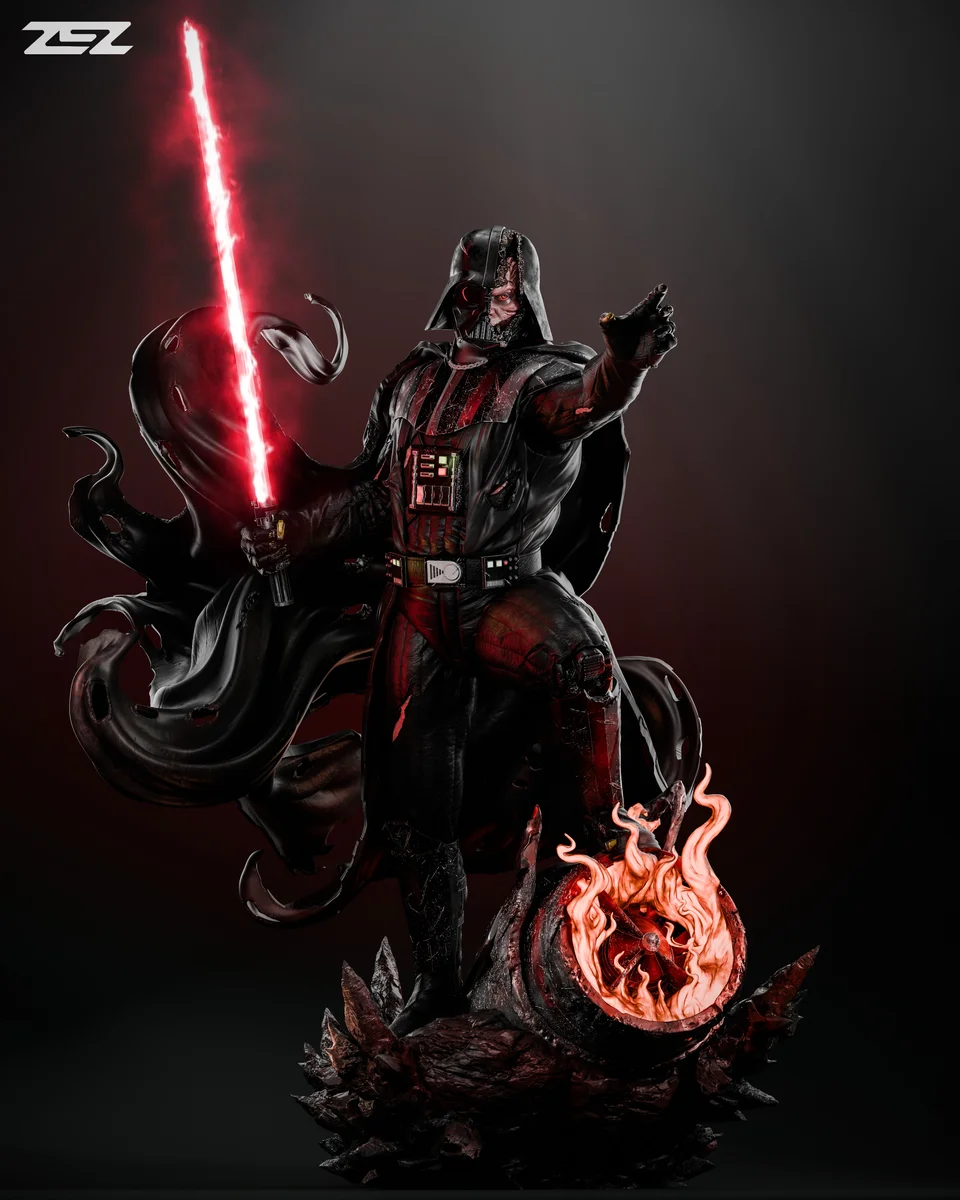Darth Vader | Fan Art | 3D Printed Resin Model Garage Kit | *Un-Painted* | ZEZ Studio 3