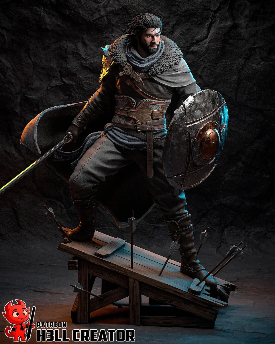 Kliff | Fan Art | 3D Printed Resin Model Garage Kit | *Un-Painted* | H3LL Creator 3