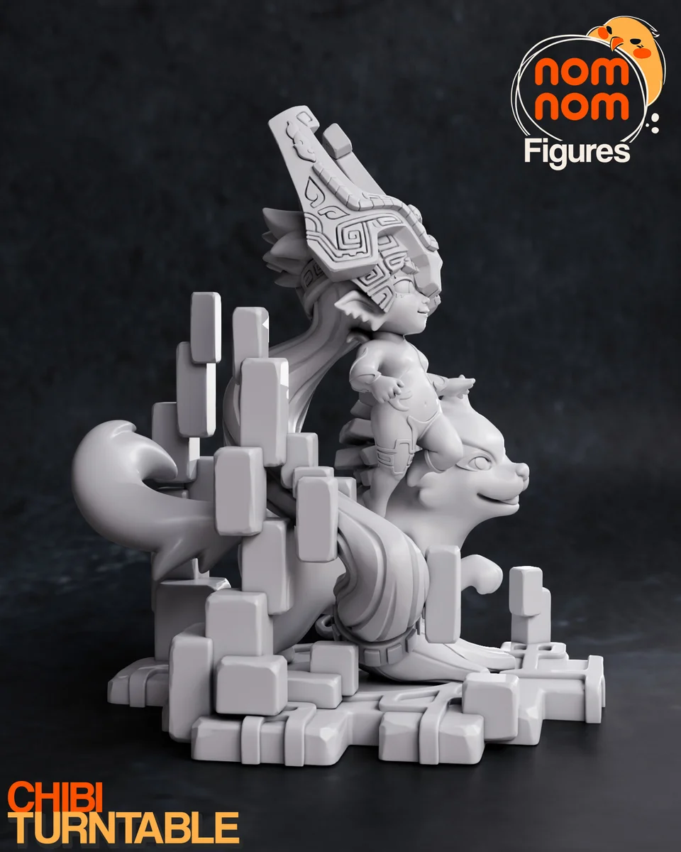 Chibi Midna | Fan Art | 3D Printed Resin Model Garage Kit | *Un-Painted* | Nomnom 7