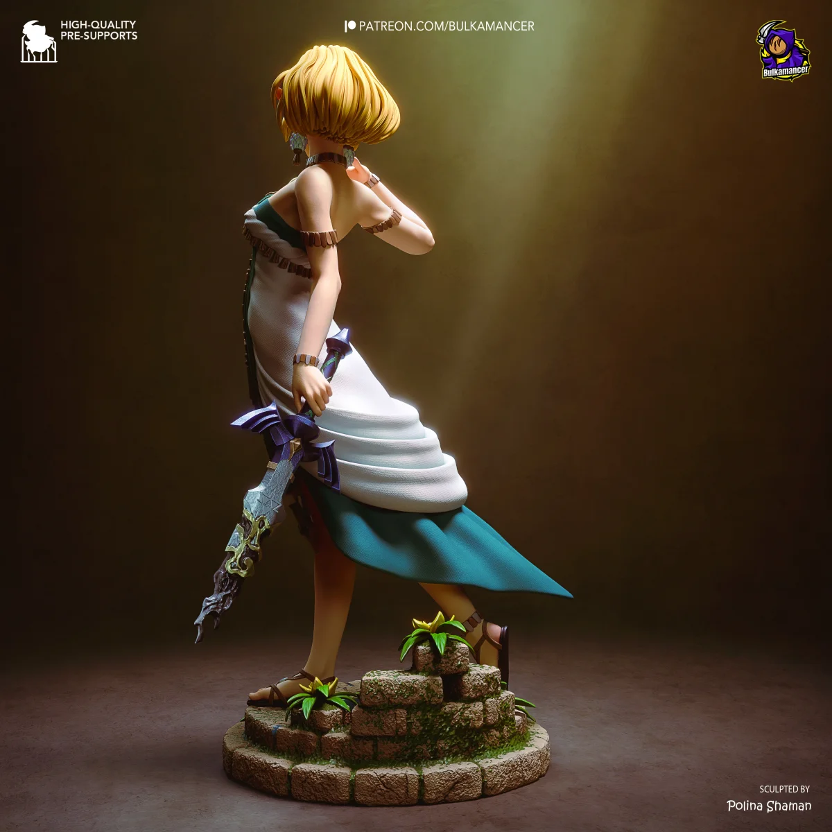 Zelda v2 | Fan Art | 3D Printed Resin Model Garage Kit | *Un-Painted* | Bulkamancer 3