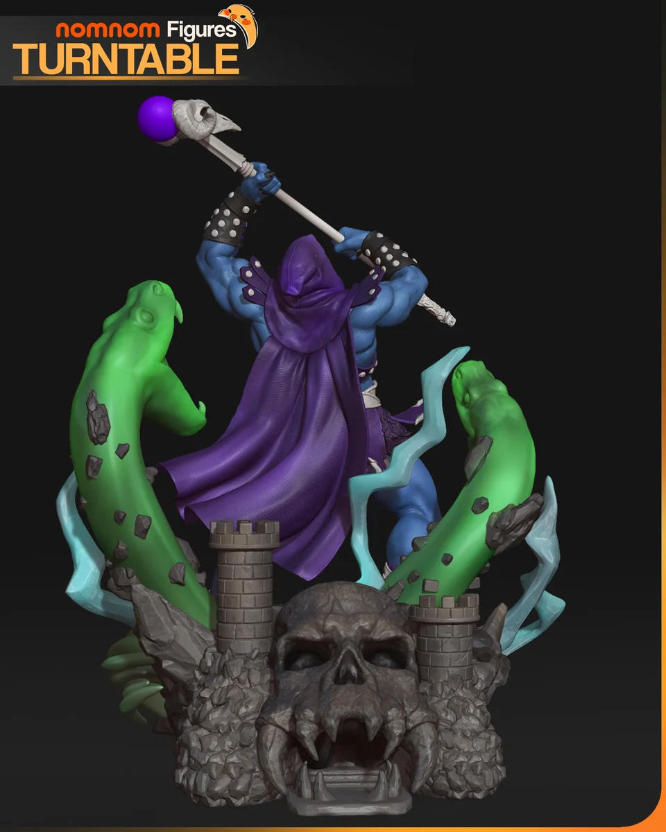 Skeletor | Fan Art | 3D Printed Resin Model Garage Kit | *Un-Painted* | Nomnom 10