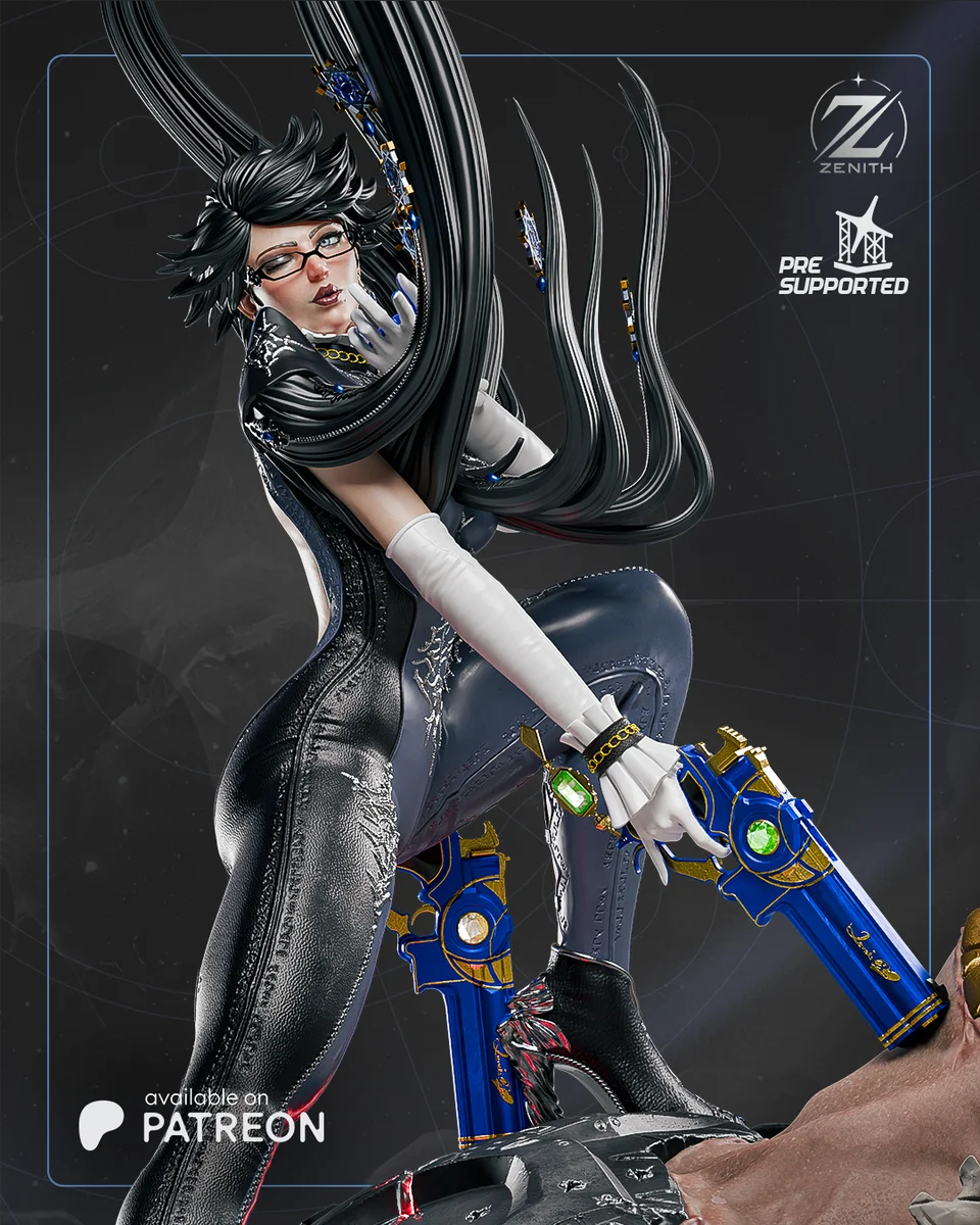 Bayonetta | Fan Art | 3D Printed Resin Model Garage Kit | *Un-Painted* | Zenith Studios