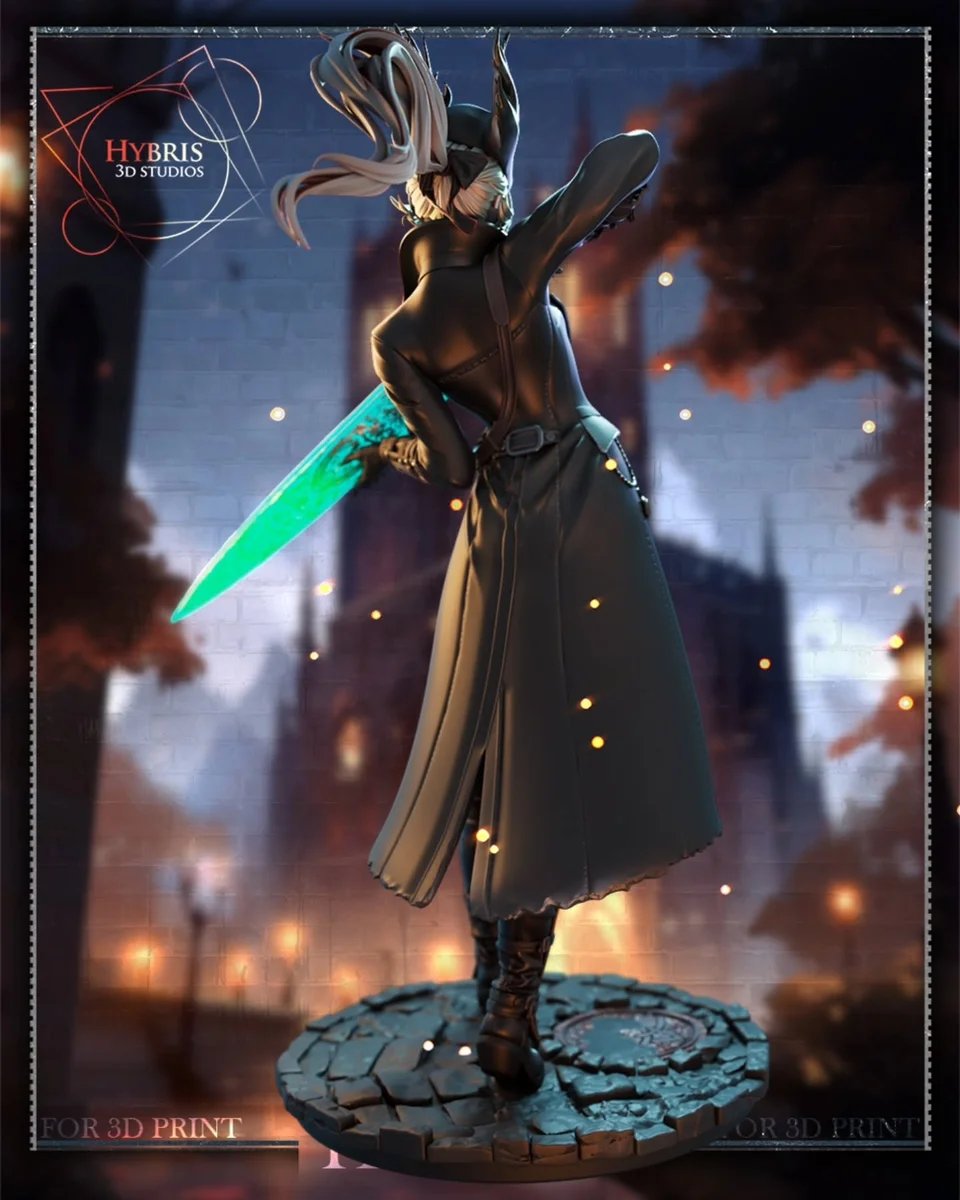 Female Hunter | Fan Art | 3D Printed Resin Model Garage Kit | *Un-Painted* | Hybris Studios 11
