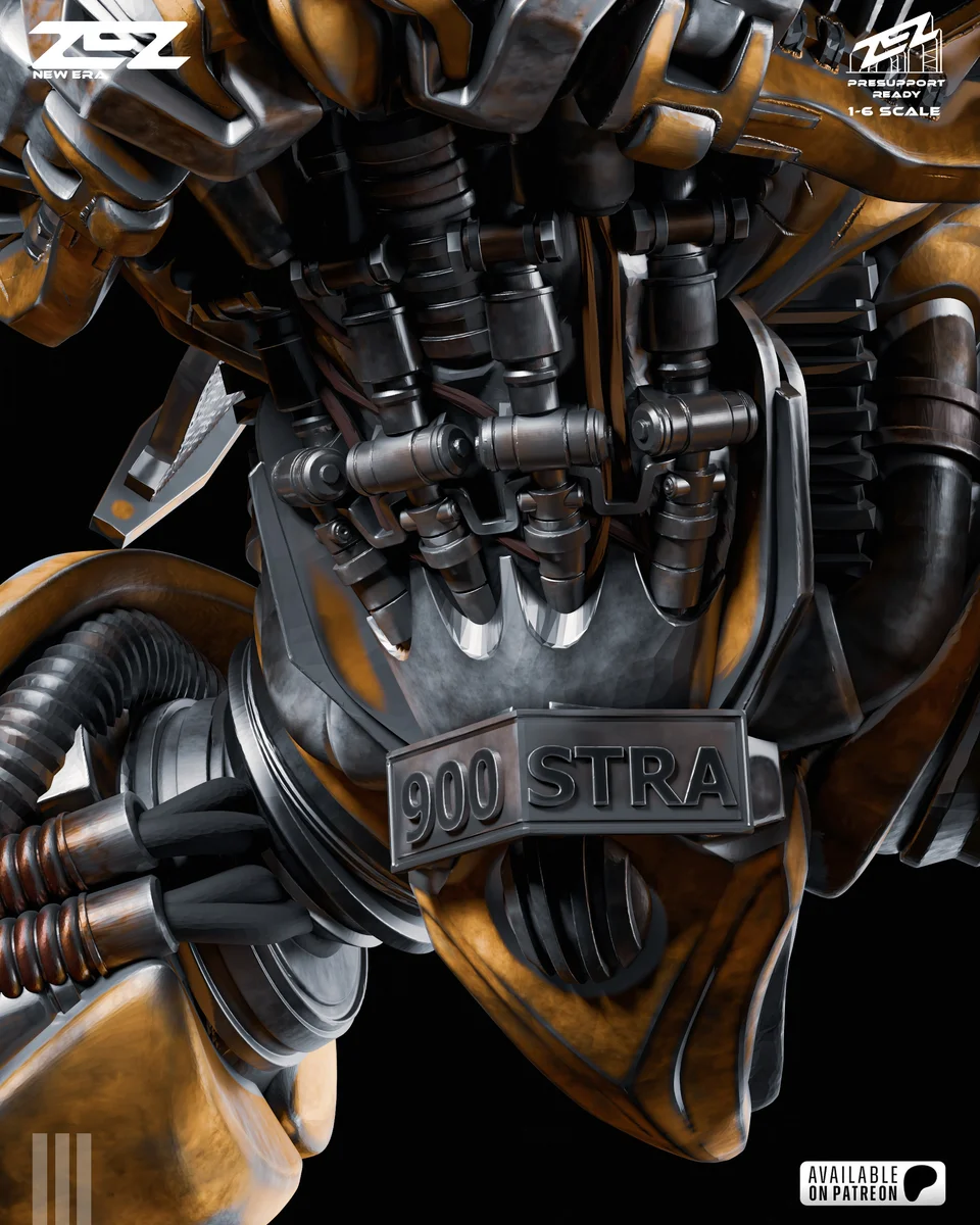 Bumblebee | Fan Art | 3D Printed Resin Model Garage Kit | *Un-Painted* | ZEZ Studio 6