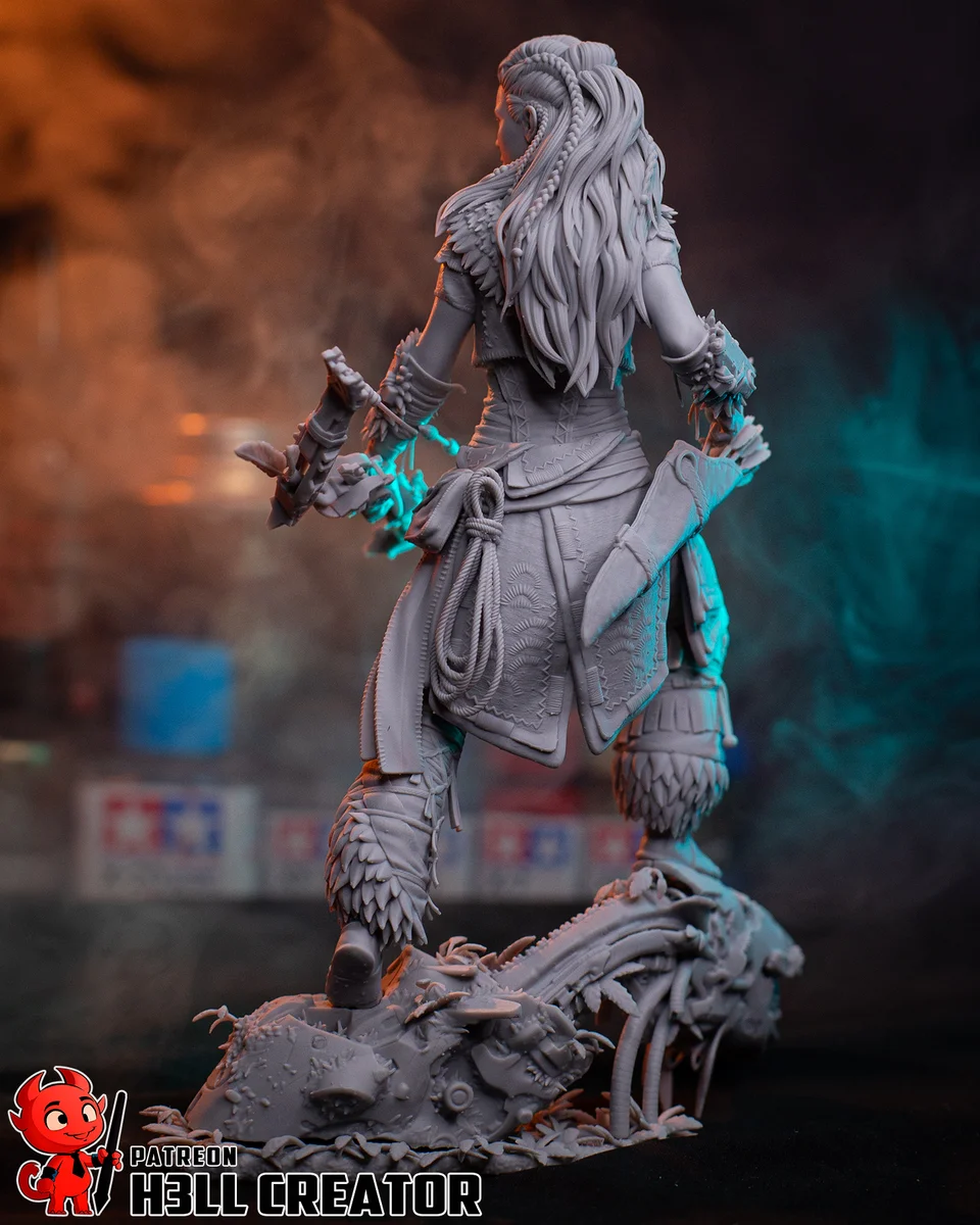 Aloy | Fan Art | 3D Printed Resin Model Garage Kit | *Un-Painted* | H3LL Creator 13