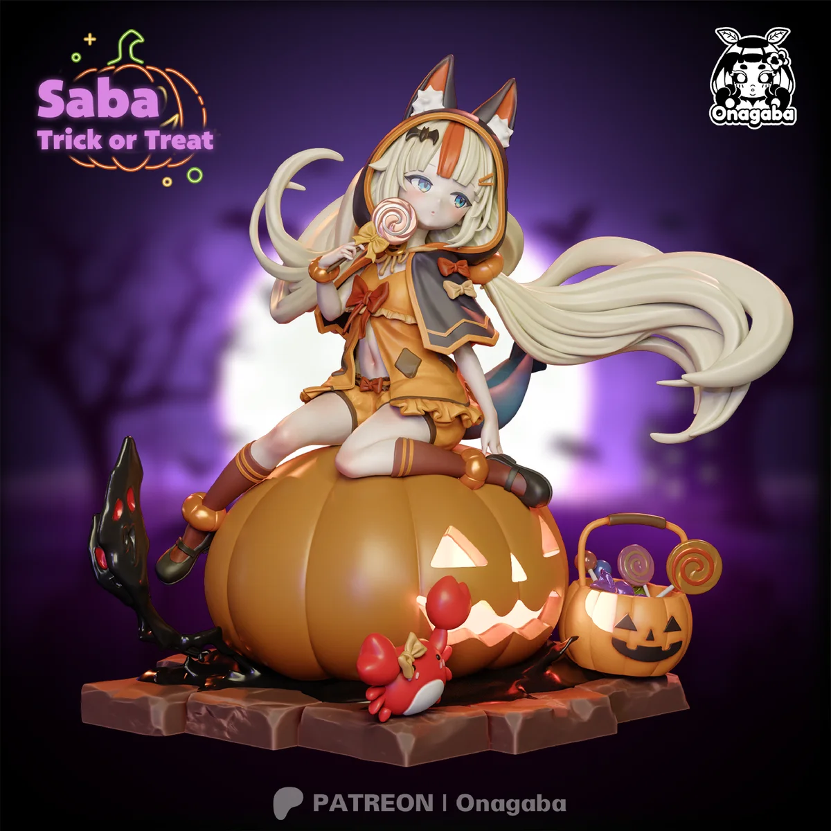 Halloween Saba | Fan Art | 3D Printed Resin Model Garage Kit | *Un-Painted* | ONAGABA 16
