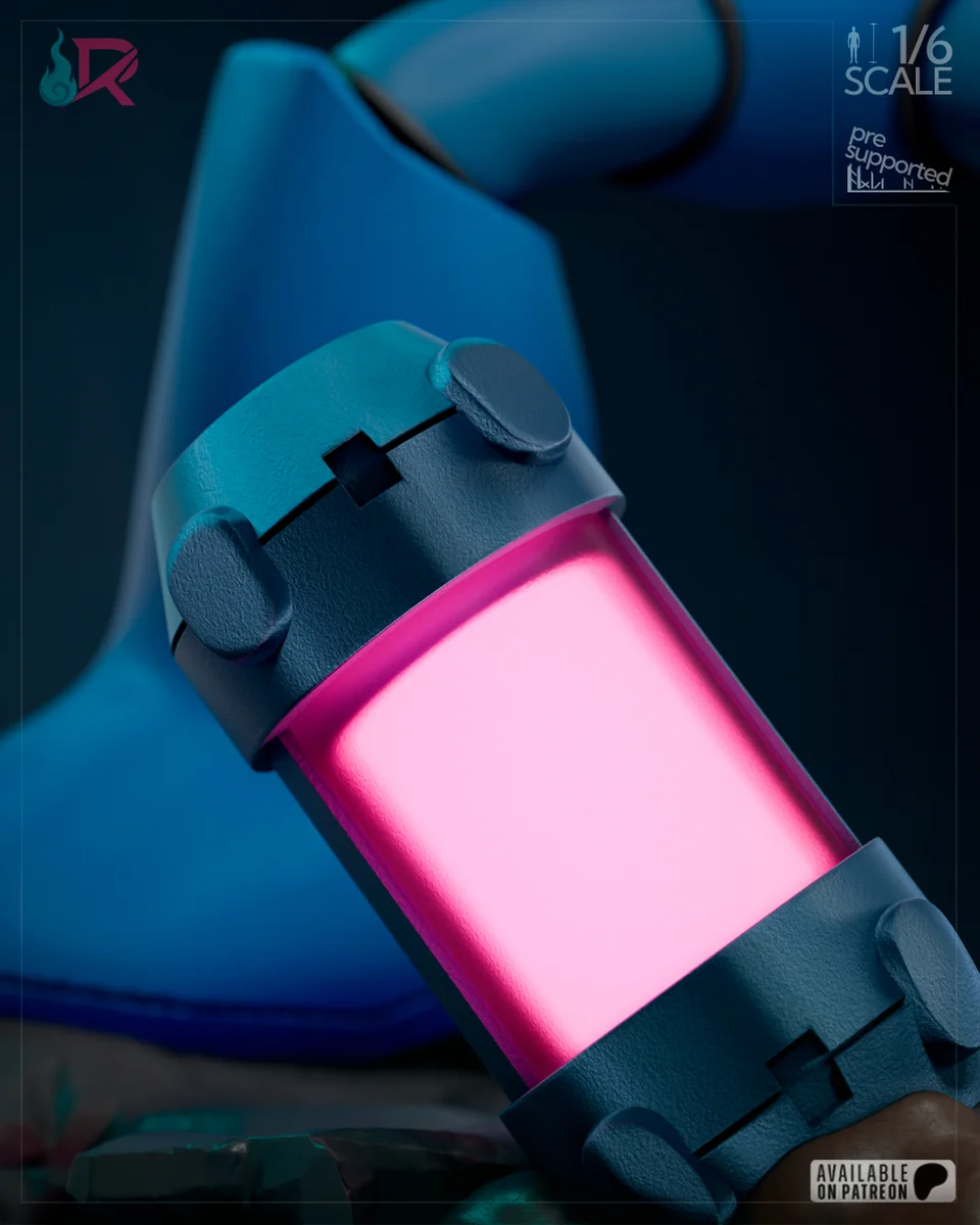 Megaman - Classic | Fan Art | 3D Printed Resin Model Garage Kit | *Un-Painted* | Rechtag 8