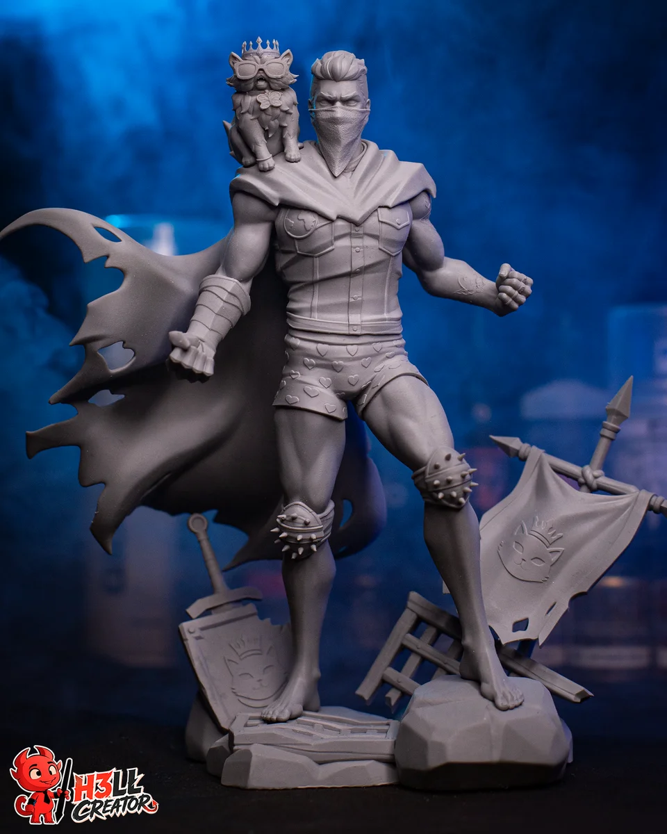 Carl and Princess Donut | Fan Art | 3D Printed Resin Model Garage Kit | *Un-Painted* | H3LL Creator 9