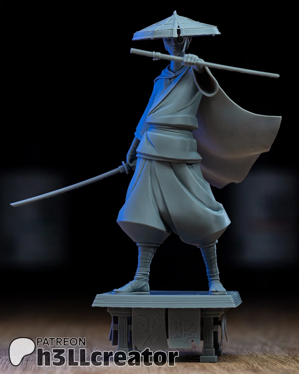 Mizu | Fan Art | 3D Printed Resin Model Garage Kit | *Un-Painted* | H3LL Creator 5