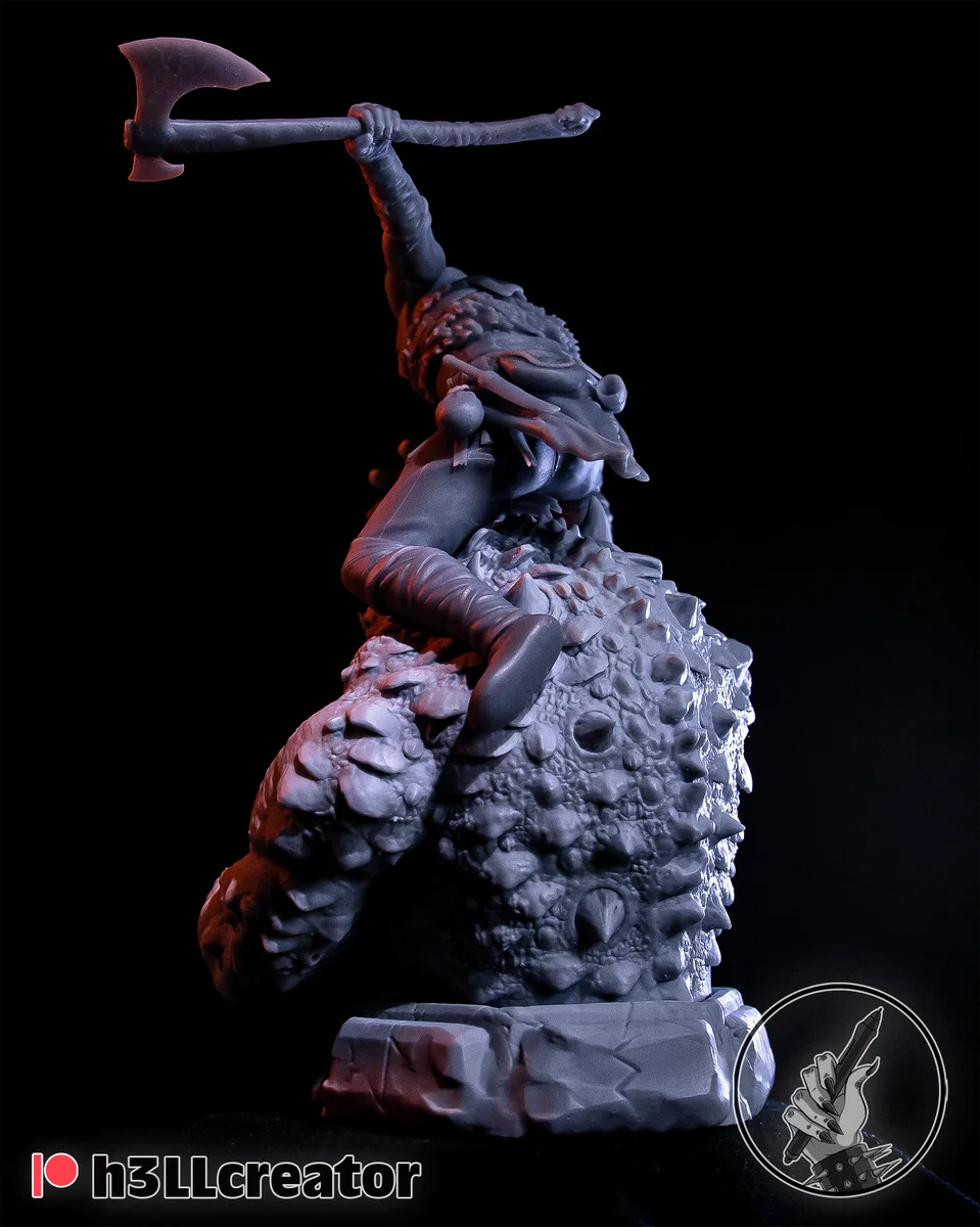 Kratos | Fan Art | 3D Printed Resin Model Garage Kit | *Un-Painted* | H3LL Creator 6