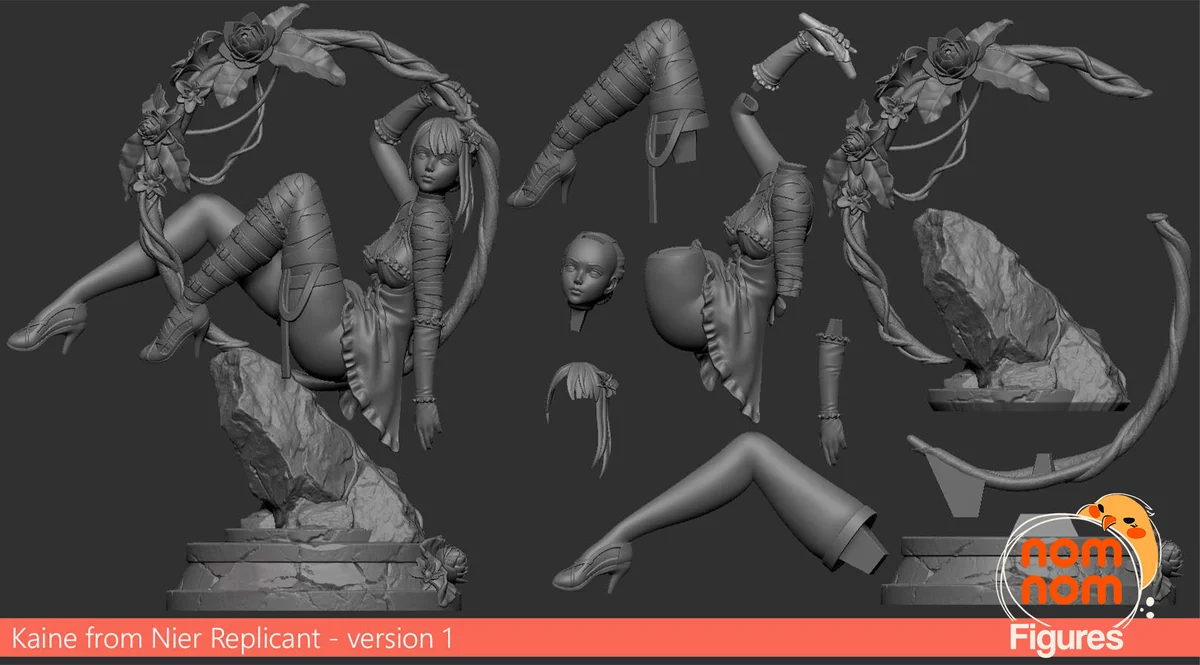 Kaine | Fan Art | 3D Printed Resin Model Garage Kit | *Un-Painted* | Nomnom 9