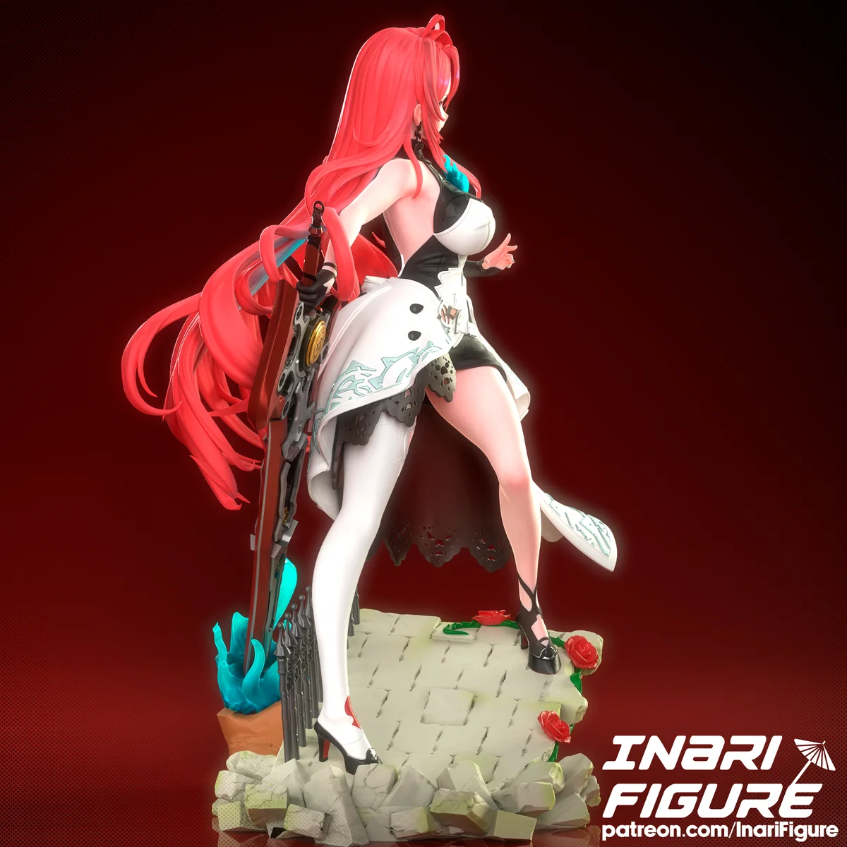 Elizabeth Rosebloodflame | Fan Art | 3D Printed Resin Model Garage Kit | *Un-Painted* | Inari Figure 5