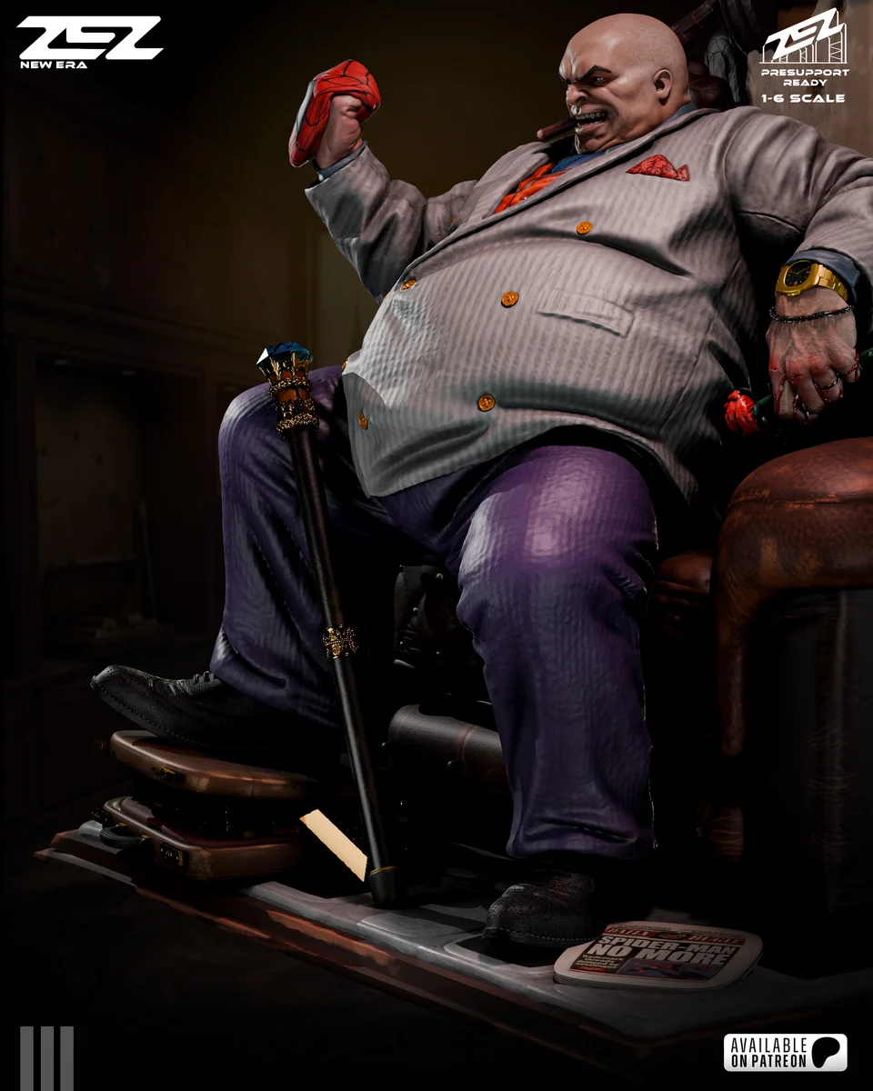 Kingpin Throne | Fan Art | 3D Printed Resin Model Garage Kit | *Un-Painted* | ZEZ Studio 12
