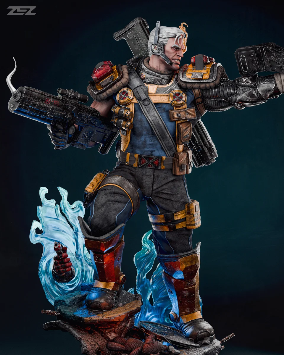 Cable | Fan Art | 3D Printed Resin Model Garage Kit | *Un-Painted* | ZEZ Studio 4