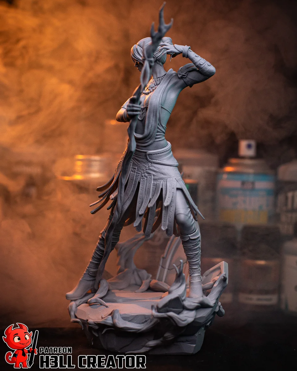 Morrigan | Fan Art | 3D Printed Resin Model Garage Kit | *Un-Painted* | H3LL Creator 11