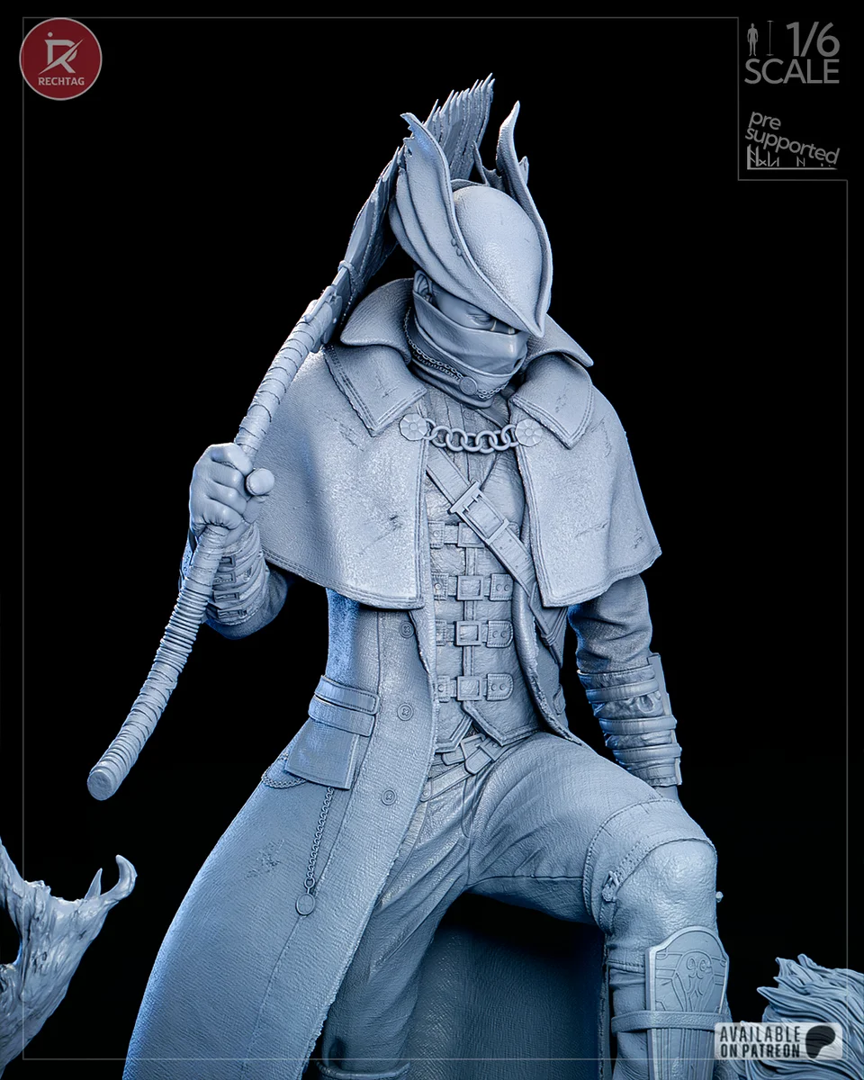 The Hunter | Fan Art | 3D Printed Resin Model Garage Kit | *Un-Painted* | Rechtag 17
