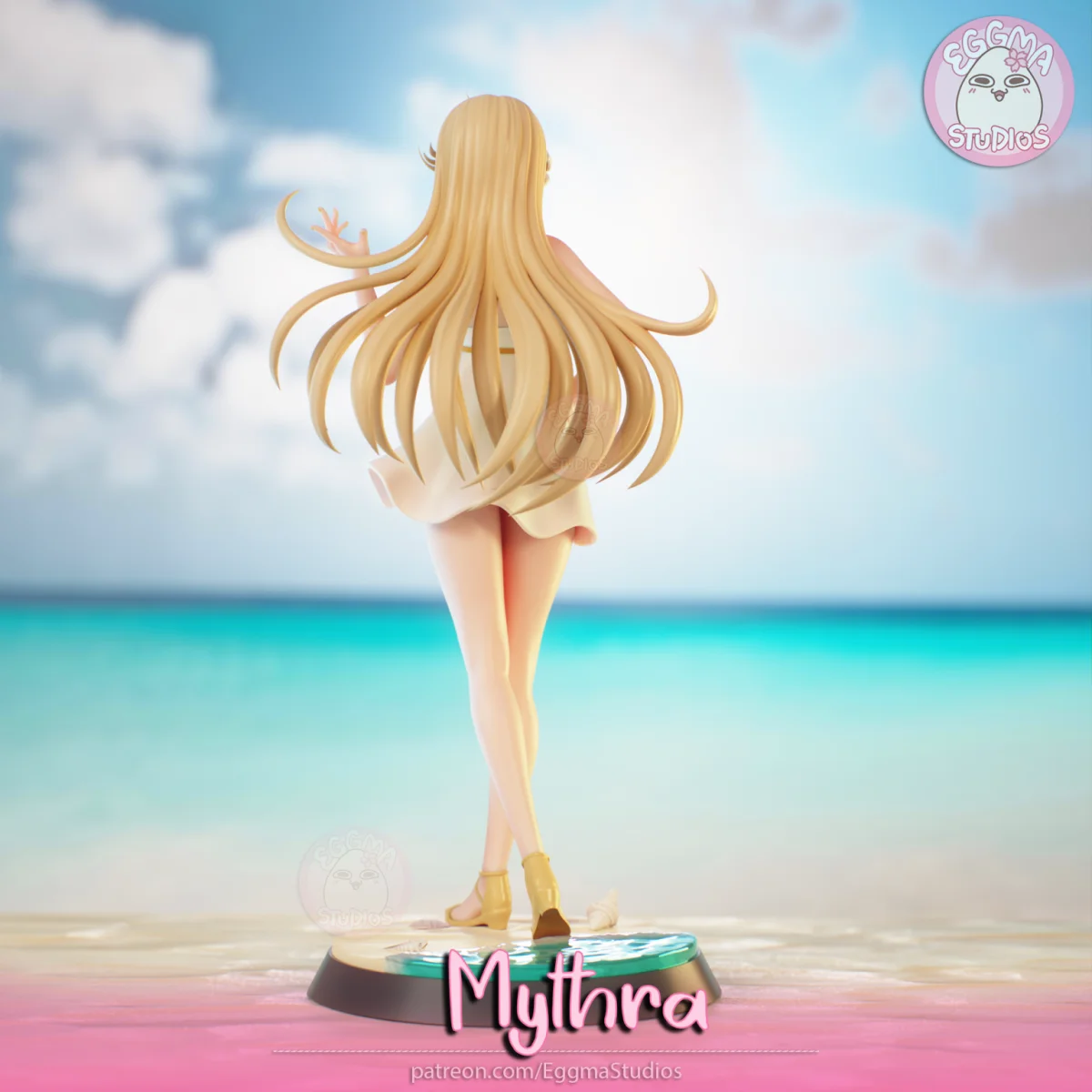 Mythra | Fan Art | 3D Printed Resin Model Garage Kit | *Un-Painted* | EggmaStudios 4