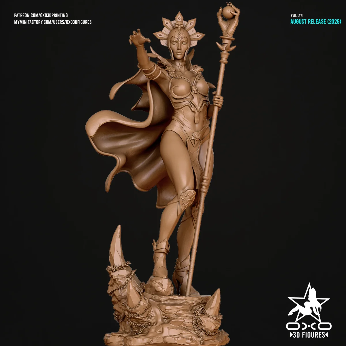 Evil Lyn | Fan Art | 3D Printed Resin Model Garage Kit | *Un-Painted* | OXO3D 4