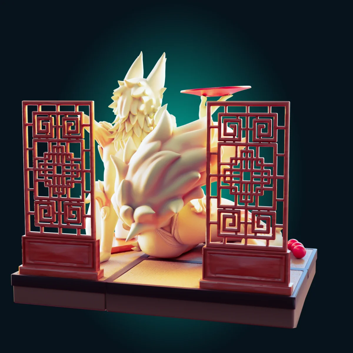 Amaterasu | Fan Art | 3D Printed Resin Model Garage Kit | *Un-Painted* | Officer Rhu 2