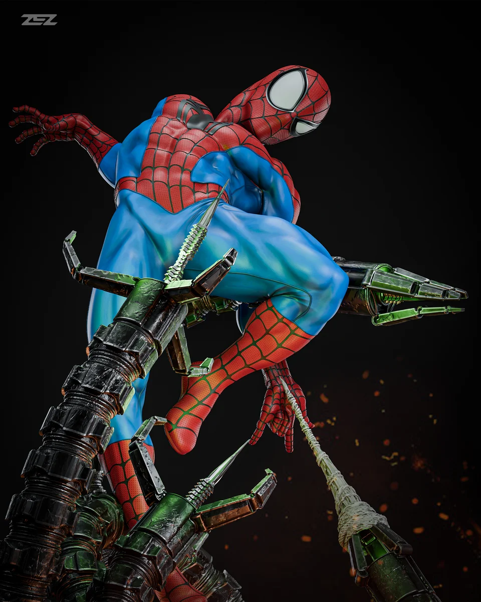 Spider-Man | Fan Art | 3D Printed Resin Model Garage Kit | *Un-Painted* | ZEZ Studio 7