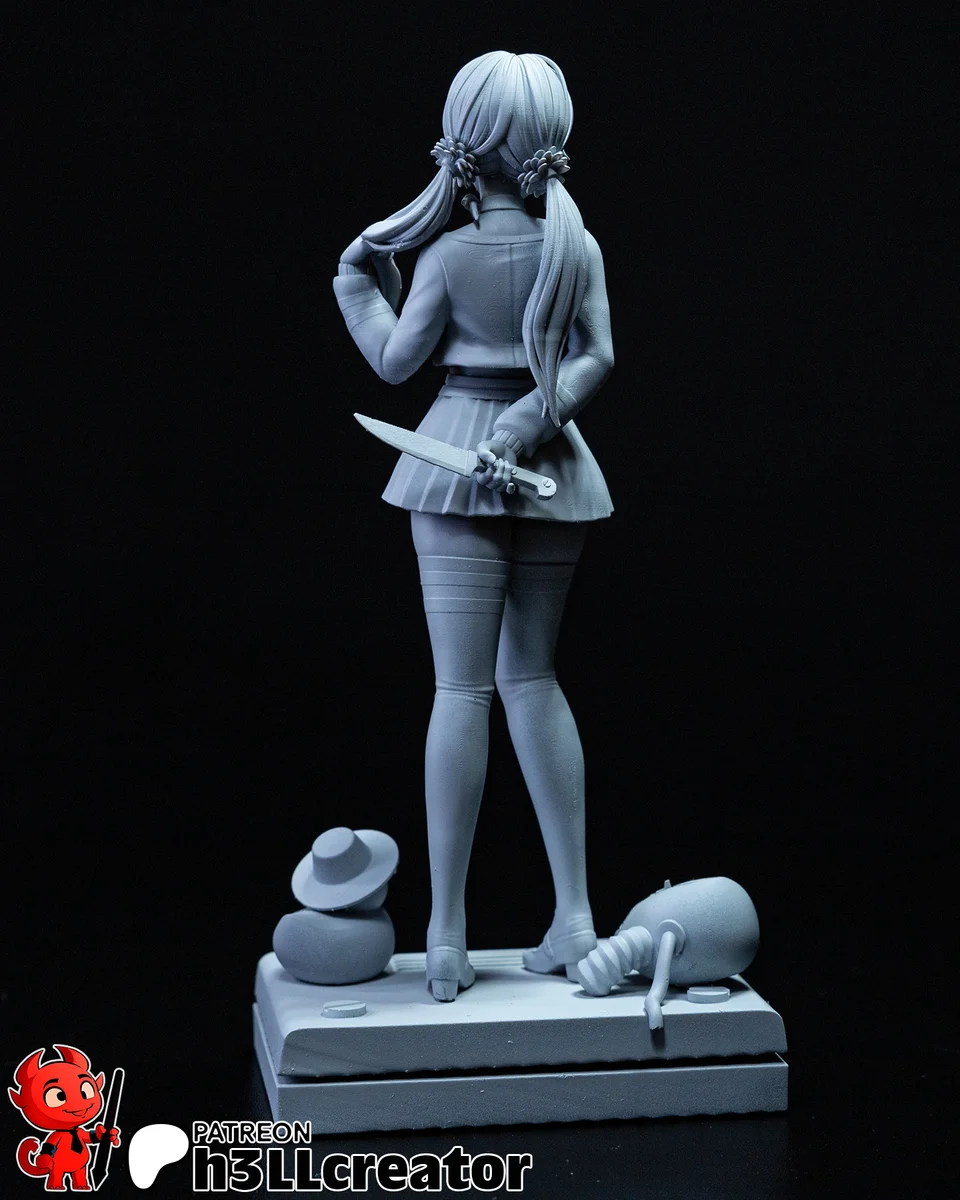 Mita | Fan Art | 3D Printed Resin Model Garage Kit | *Un-Painted* | H3LL Creator 11
