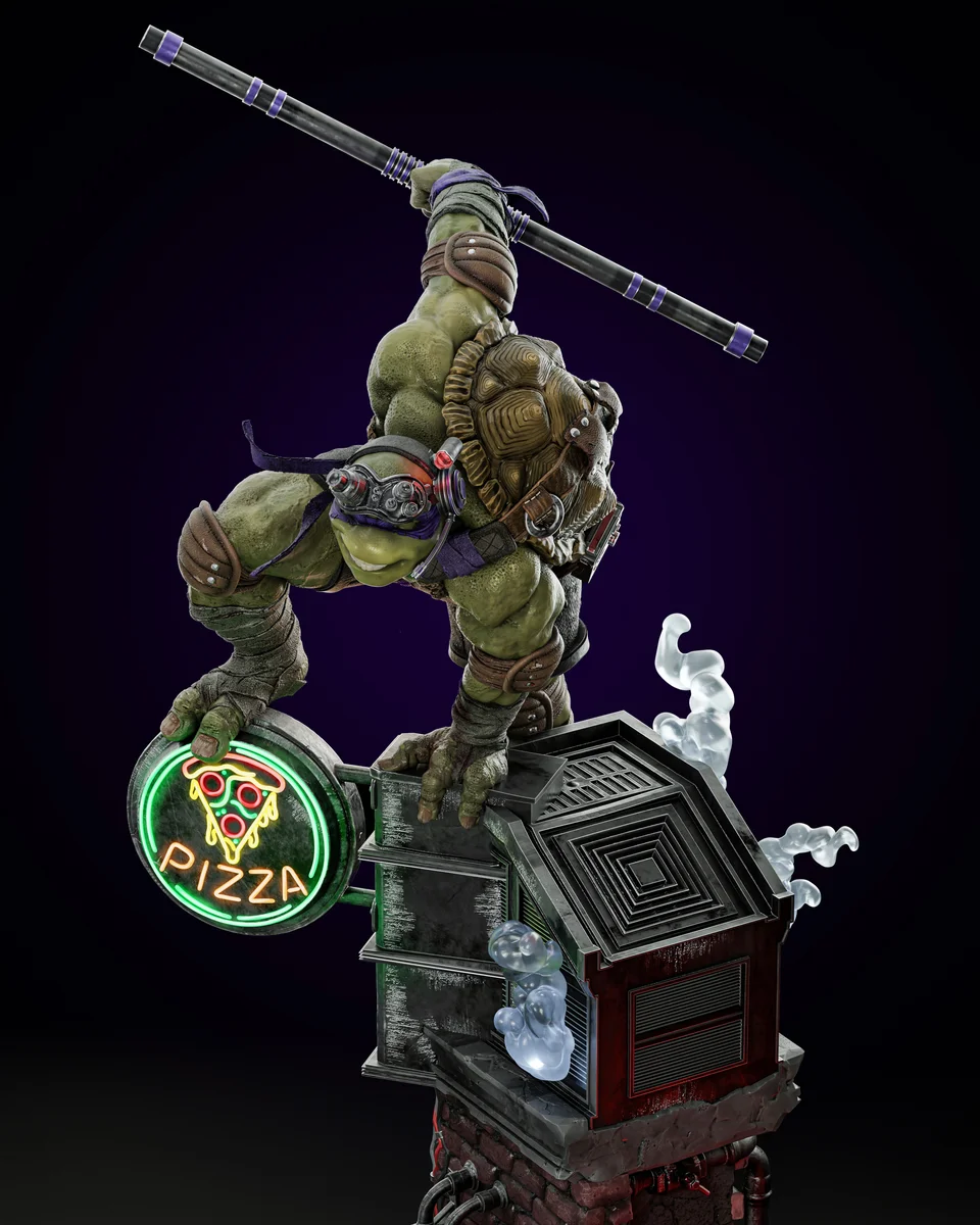 Donatello | Fan Art | 3D Printed Resin Model Garage Kit | *Un-Painted* | ZEZ Studio 7