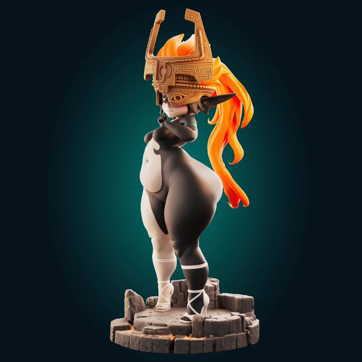 Midna Ultra Chubby | Fan Art | 3D Printed Resin Model Garage Kit | *Un-Painted* | Officer Rhu 9