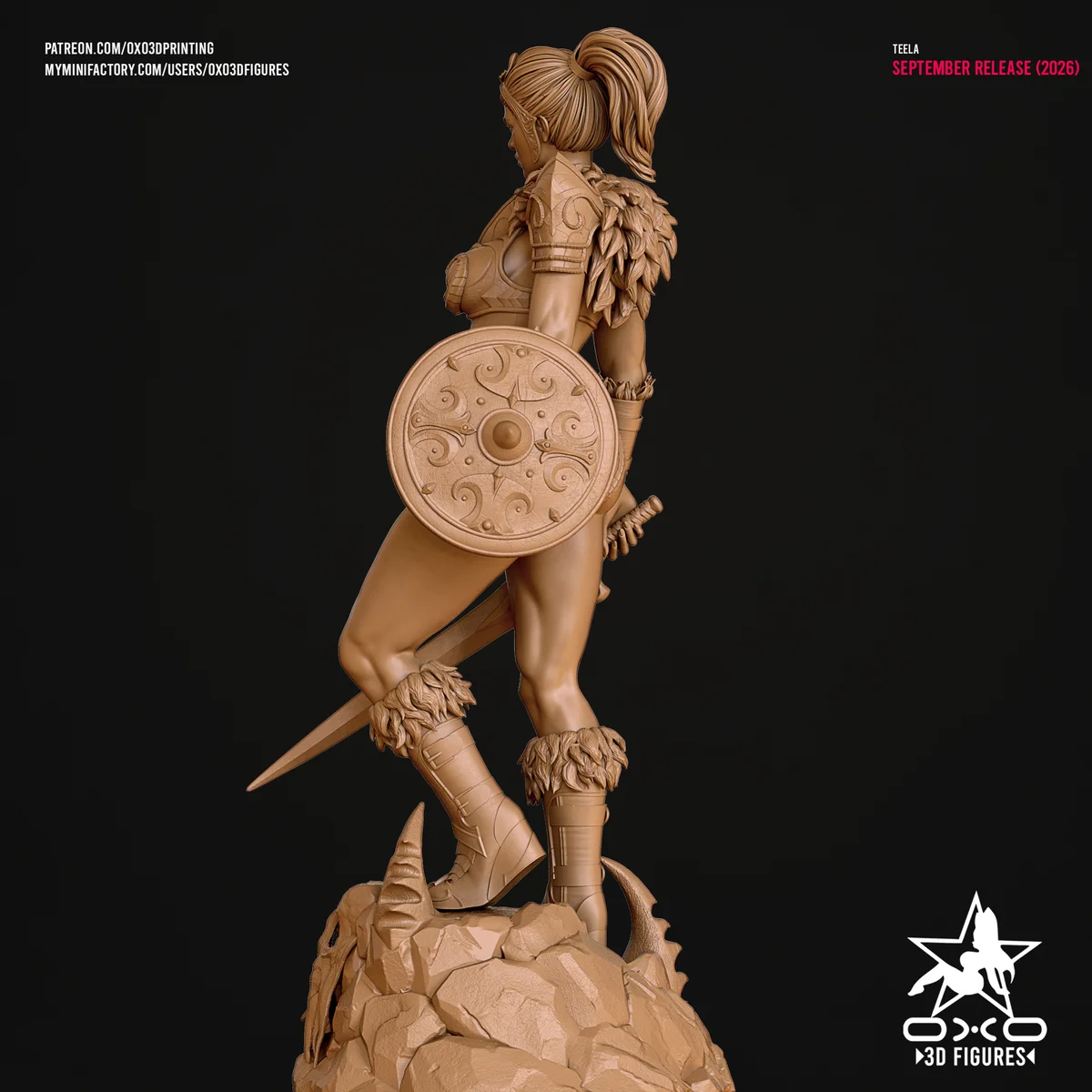 Teela | Fan Art | 3D Printed Resin Model Garage Kit | *Un-Painted* | OXO3D 9