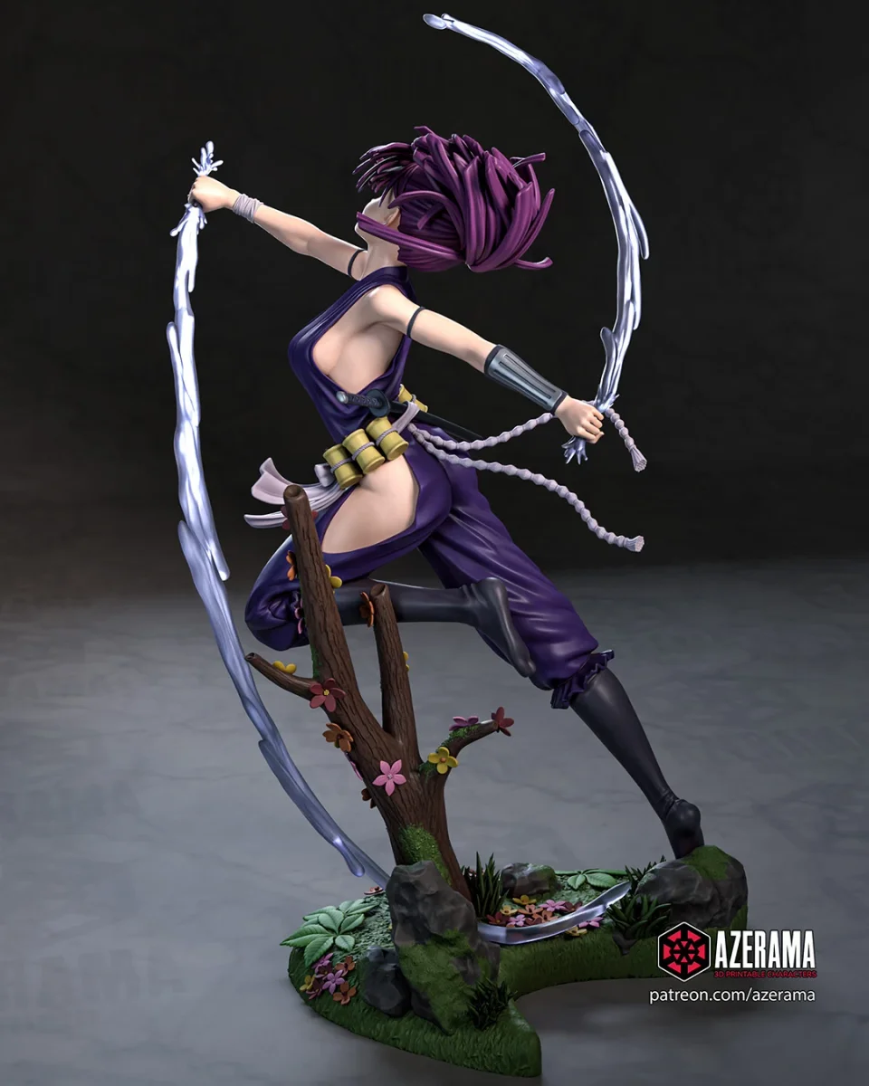Yuruziha | Fan Art | 3D Printed Resin Model Garage Kit | *Un-Painted* | Azerama 2