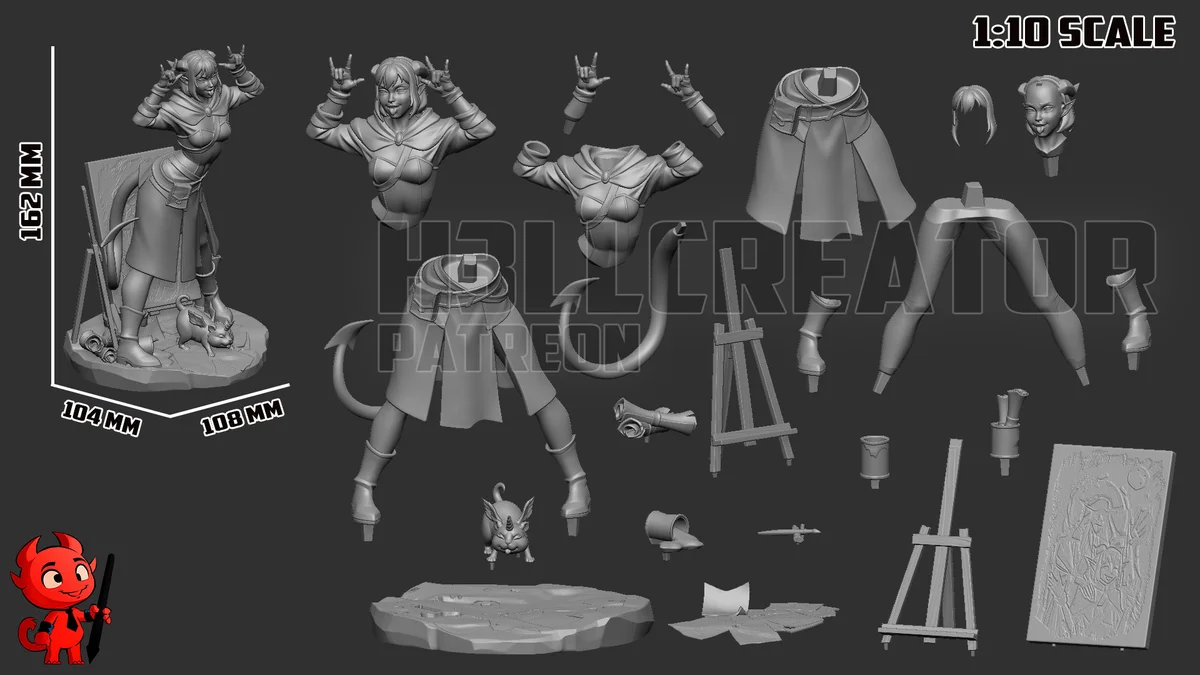Jester Lavorre | Fan Art | 3D Printed Resin Model Garage Kit | *Un-Painted* | H3LL Creator 13