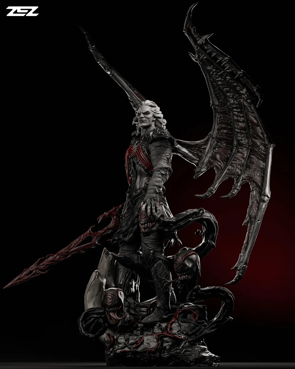 Knull | Fan Art | 3D Printed Resin Model Garage Kit | *Un-Painted* | ZEZ Studio 9