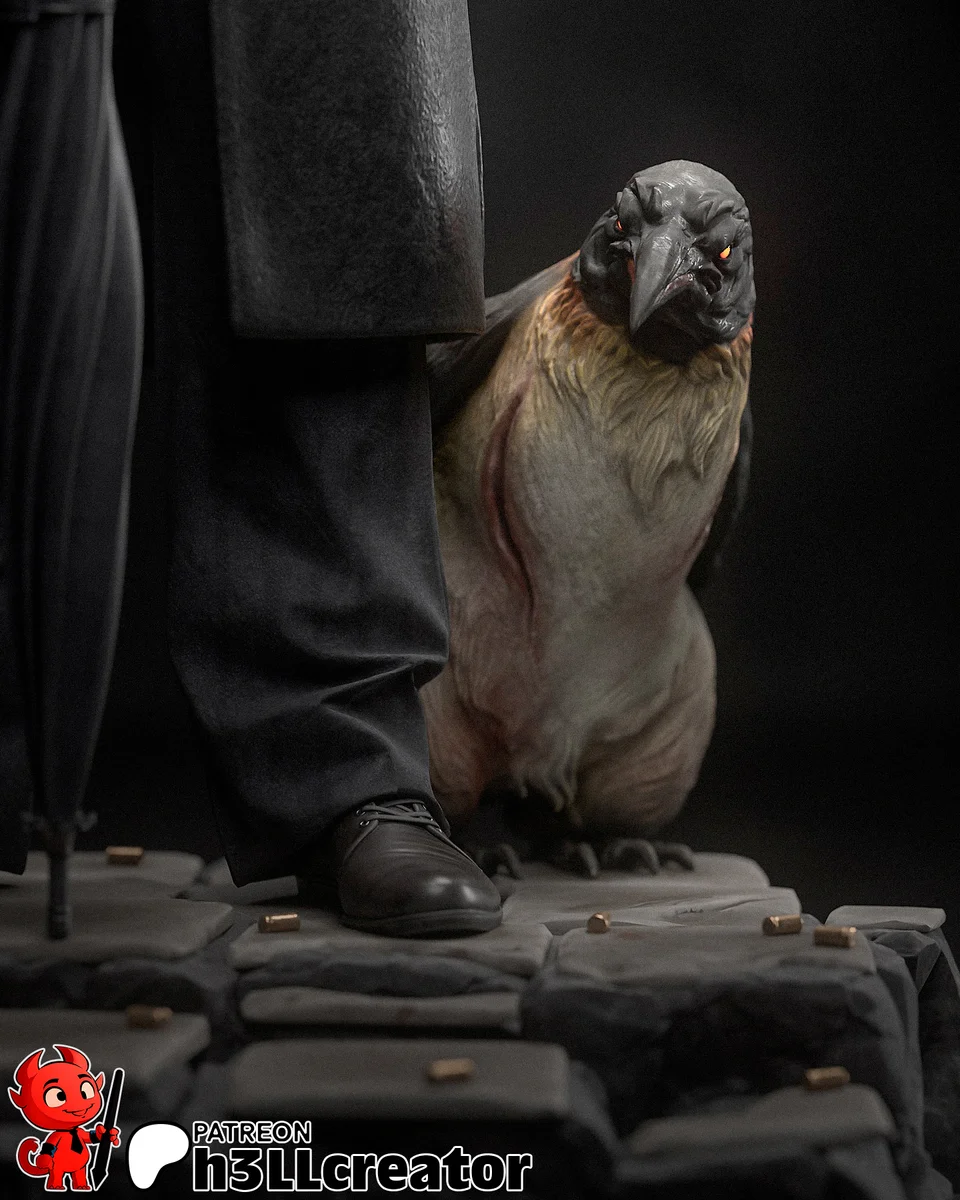 Oswald "Oz" Cobb | Fan Art | 3D Printed Resin Model Garage Kit | *Un-Painted* | H3LL Creator 5