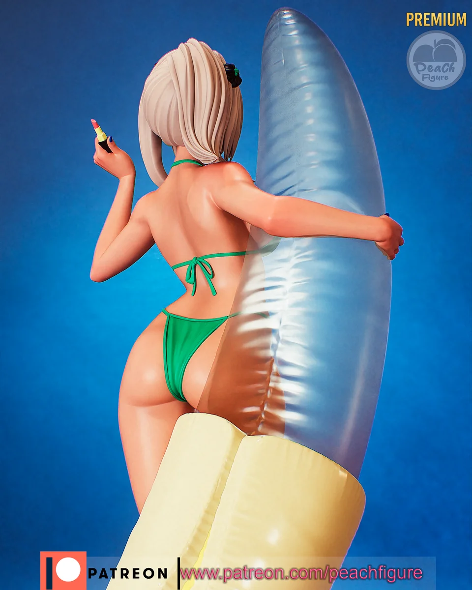 Nebris | Fan Art | 3D Printed Resin Model Garage Kit | *Un-Painted* | Peach Figure 3