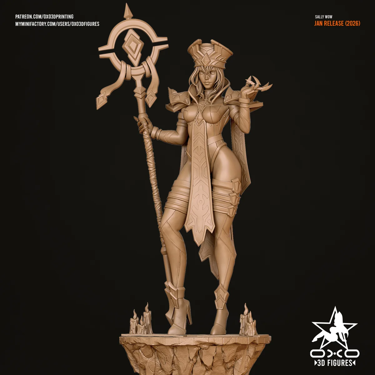 Sally Whitemane | Fan Art | 3D Printed Resin Model Garage Kit | *Un-Painted* | OXO3D 5