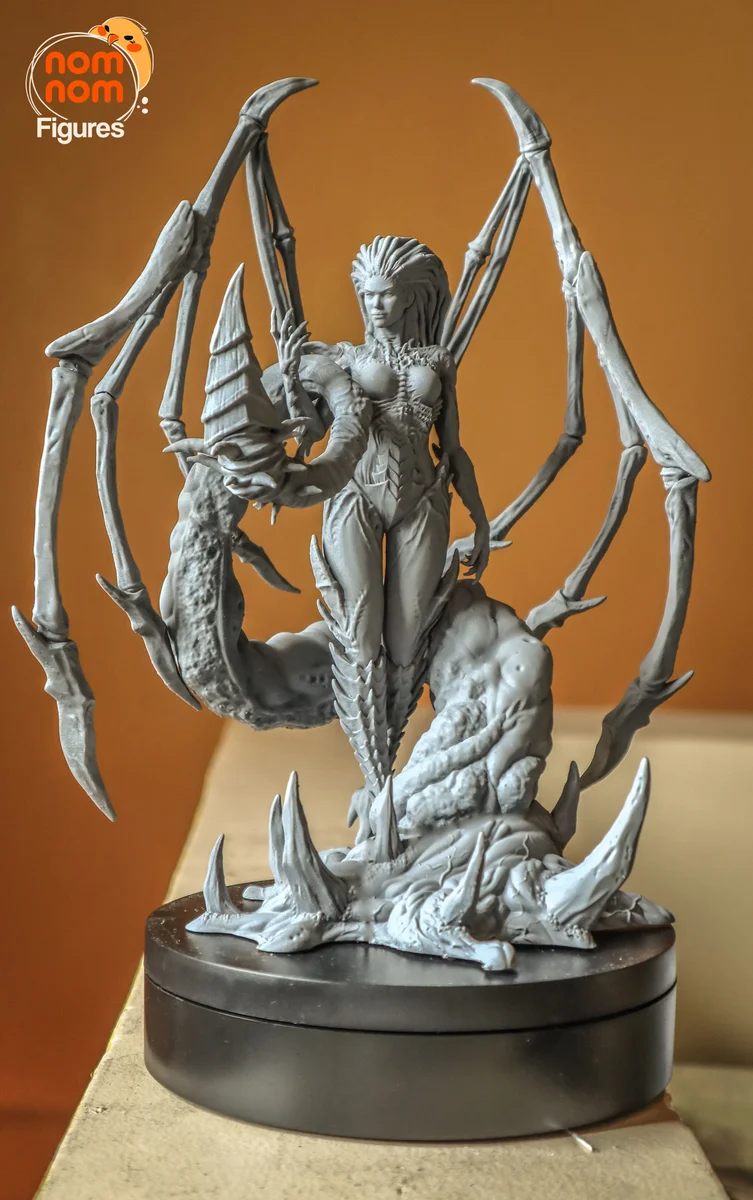 Queen of Blades | Fan Art | 3D Printed Resin Model Garage Kit | *Un-Painted* | Nomnom 4