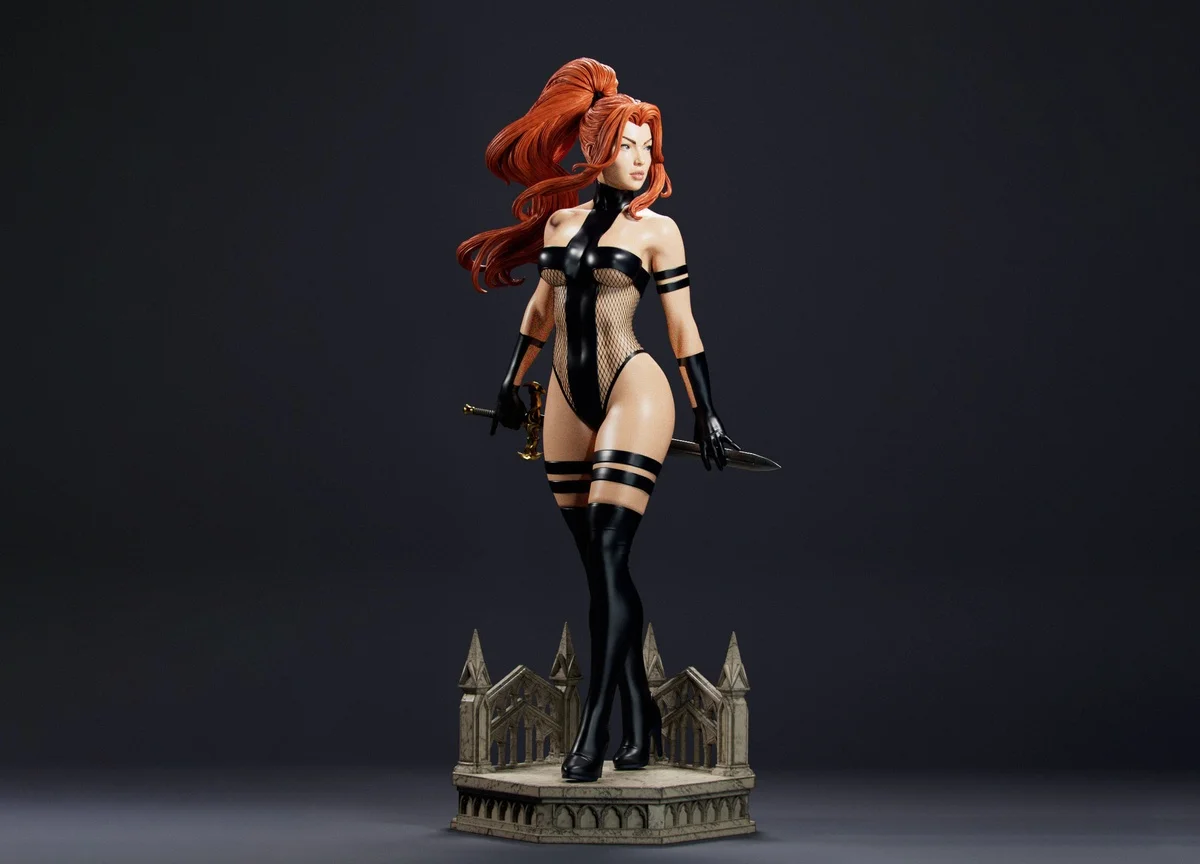 Avengelyne | Fan Art | 3D Printed Resin Model Garage Kit | *Un-Painted* | Abe3D 9