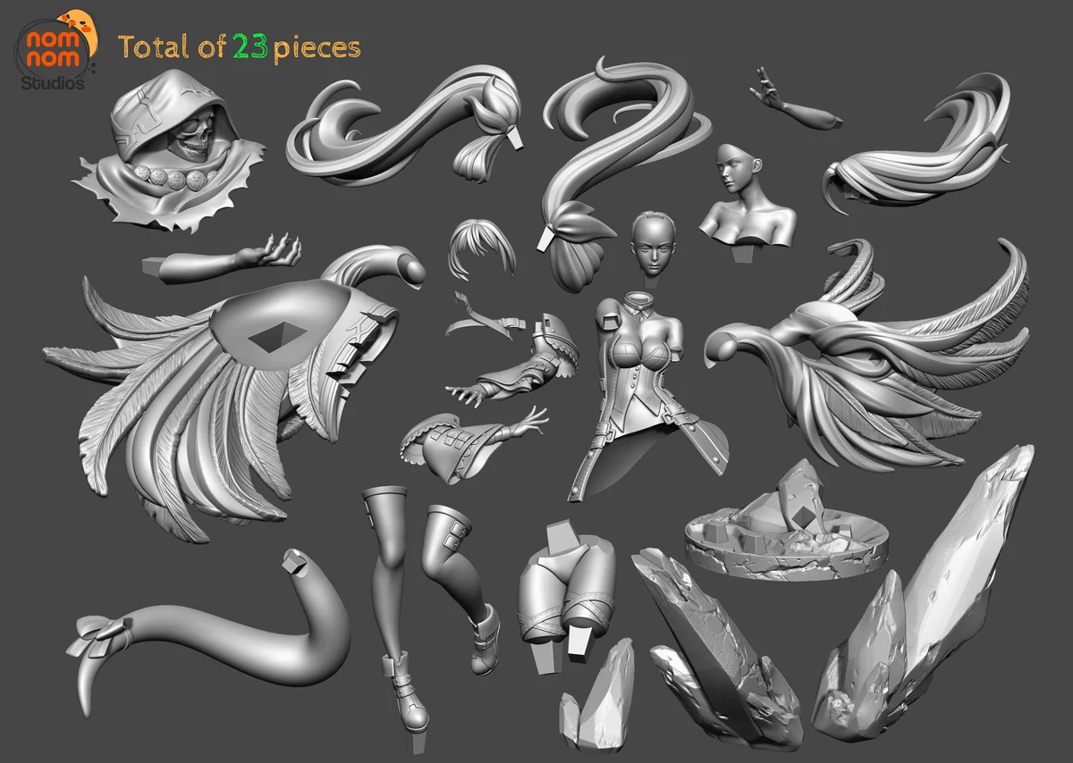 Dizzy | Fan Art | 3D Printed Resin Model Garage Kit | *Un-Painted* | Nomnom 8