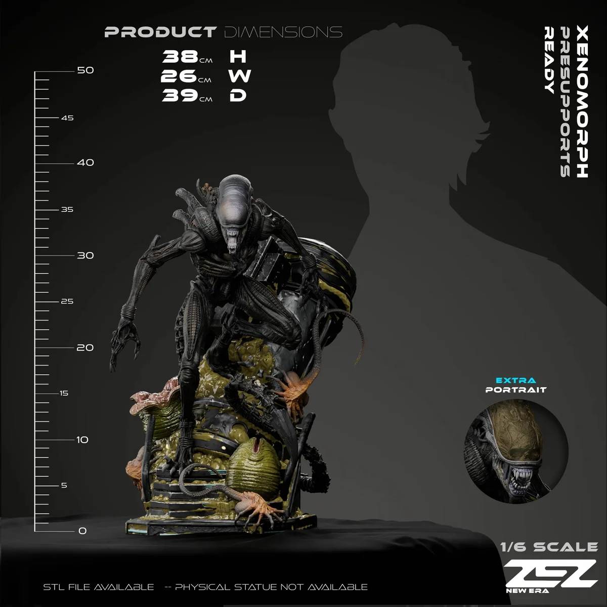 Xenomorph | Fan Art | 3D Printed Resin Model Garage Kit | *Un-Painted* | ZEZ Studio 18