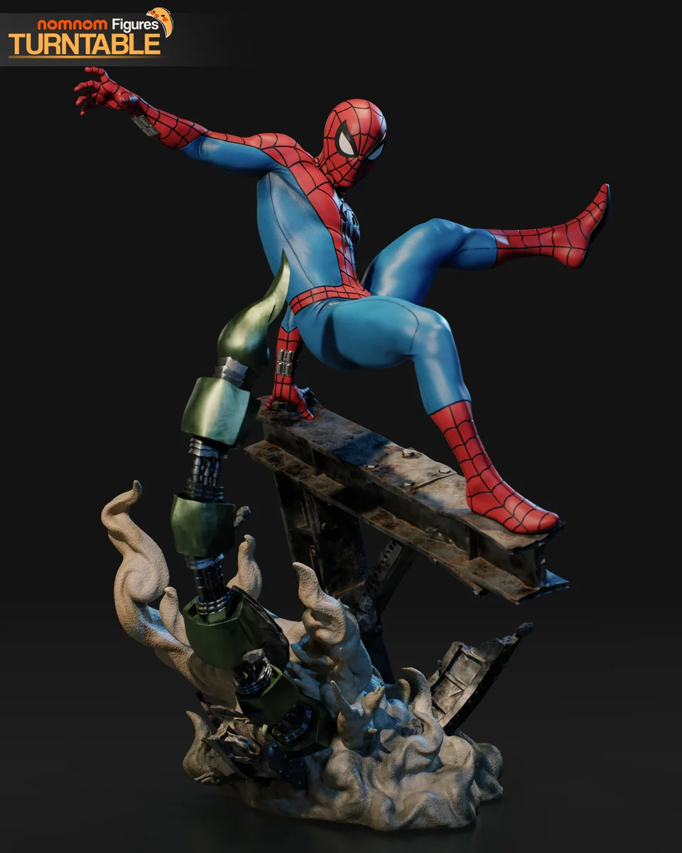 Spiderman | Fan Art | 3D Printed Resin Model Garage Kit | *Un-Painted* | Nomnom 6