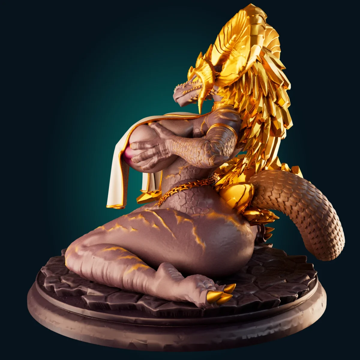 Kulve Taroth Monster Hunter Dragon | Fan Art | 3D Printed Resin Model Garage Kit | *Un-Painted* | Officer Rhu 3