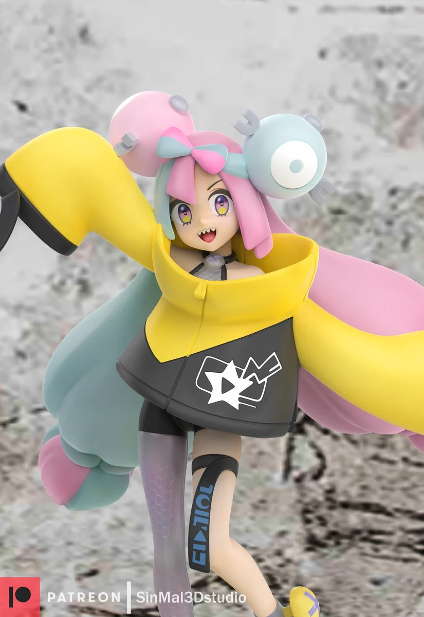 Iono | Fan Art | 3D Printed Resin Model Garage Kit | *Un-Painted* | Sin3Dstudio