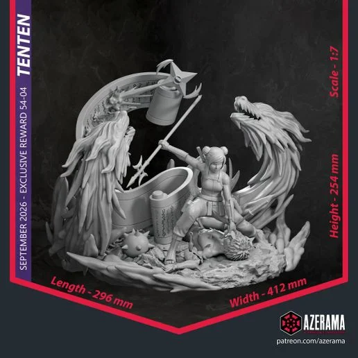 Tenten | Fan Art | 3D Printed Resin Model Garage Kit | *Un-Painted* | Azerama 6
