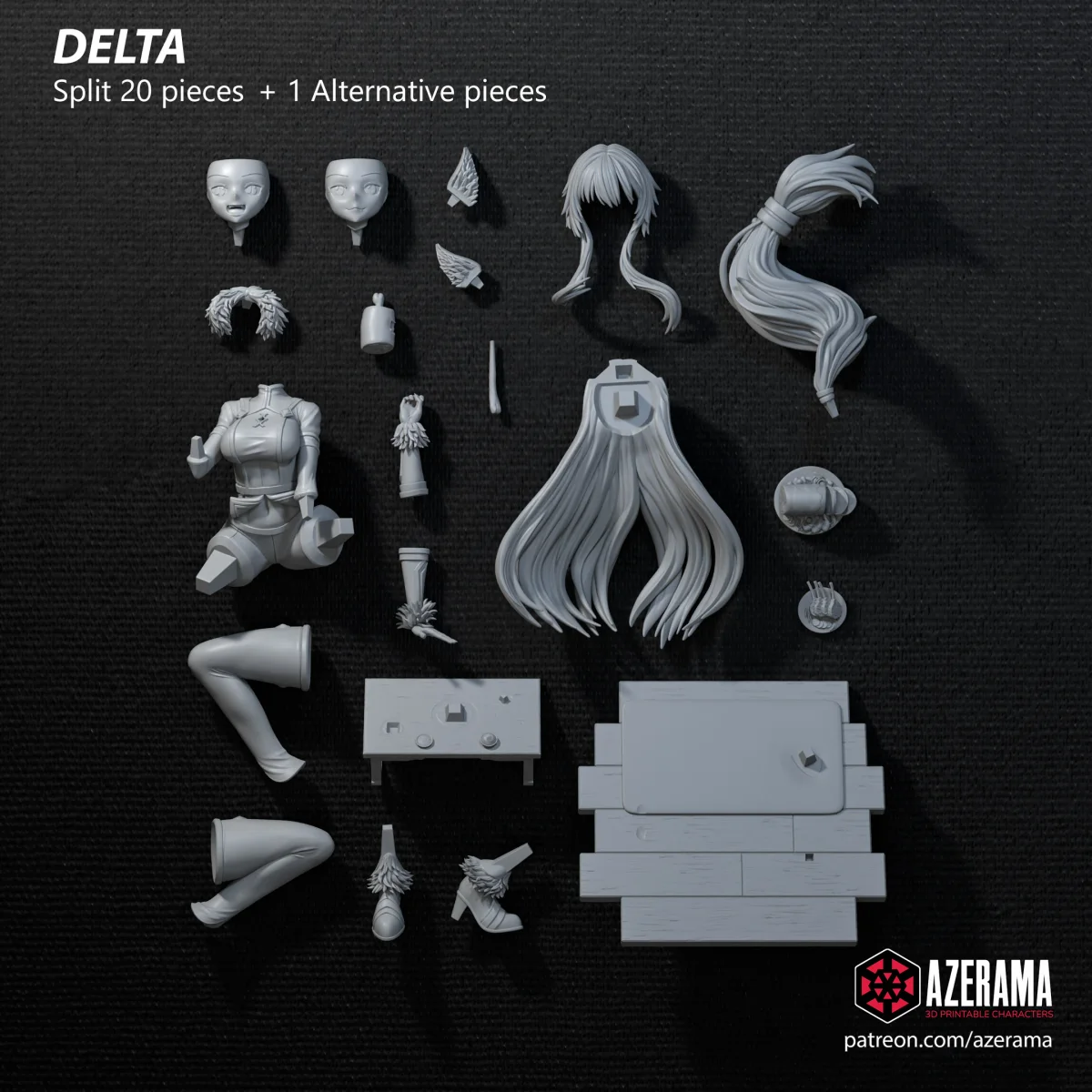 Delta | Fan Art | 3D Printed Resin Model Garage Kit | *Un-Painted* | Azerama 4