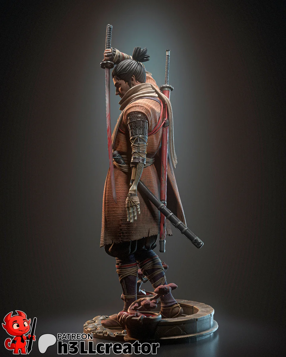 Wolf | Fan Art | 3D Printed Resin Model Garage Kit | *Un-Painted* | H3LL Creator 3